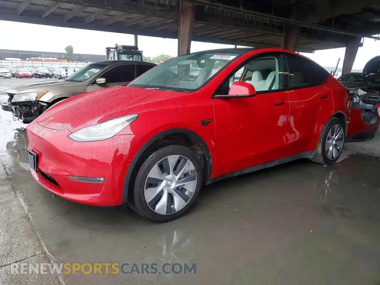 1 Photograph of a damaged car 7SAYGDEE3NF497941 TESLA MODEL Y 2022