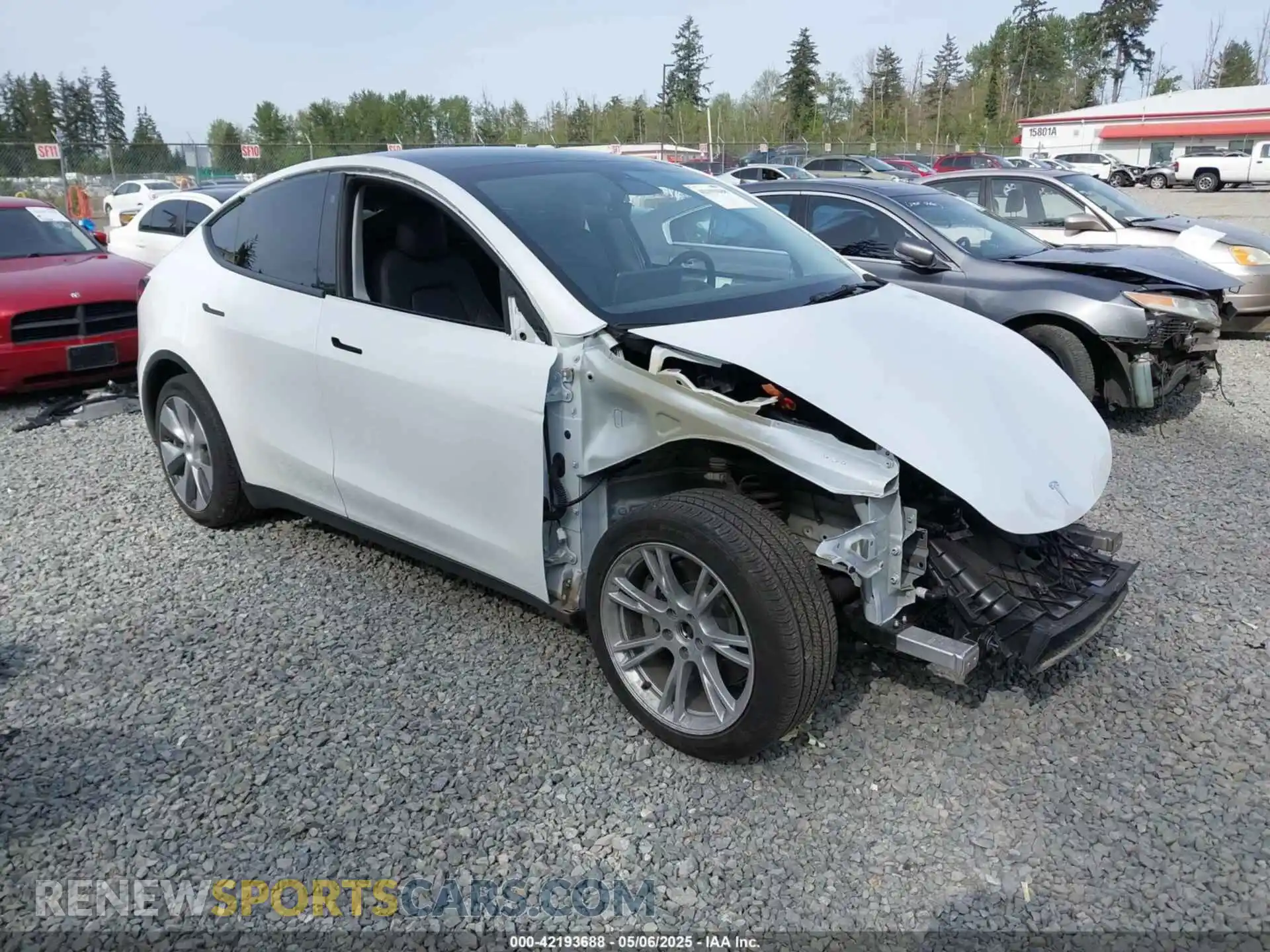 1 Фотография поврежденного автомобиля 7SAYGDEE3NF513510 TESLA MODEL Y 2022