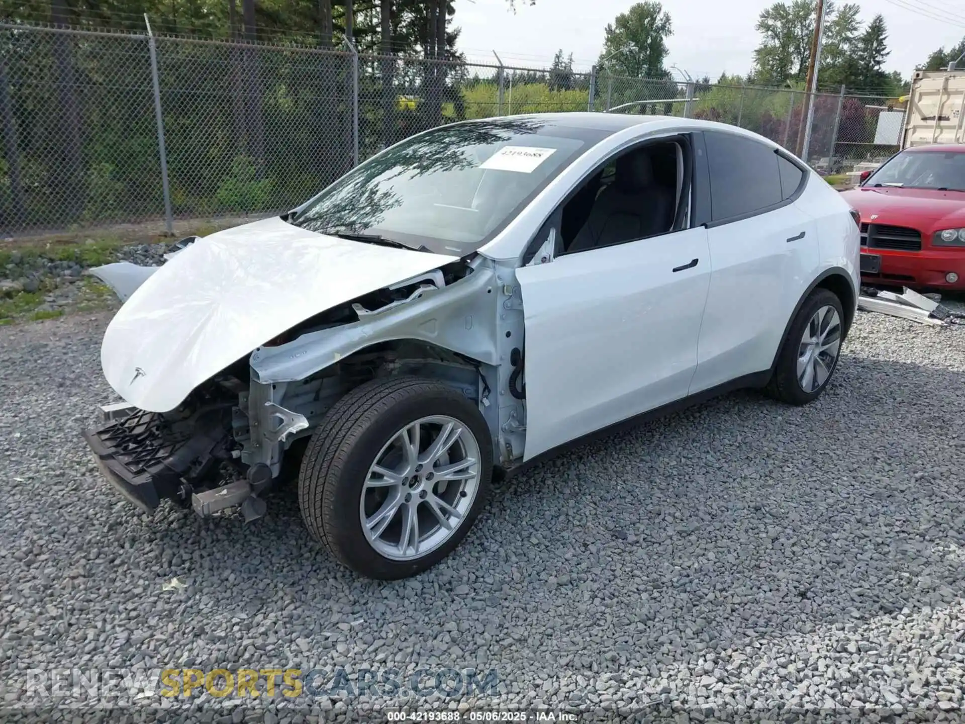 2 Фотография поврежденного автомобиля 7SAYGDEE3NF513510 TESLA MODEL Y 2022