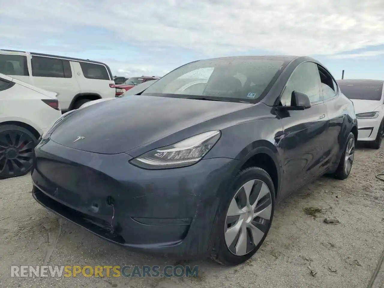 1 Photograph of a damaged car 7SAYGDEE4NA008315 TESLA MODEL Y 2022