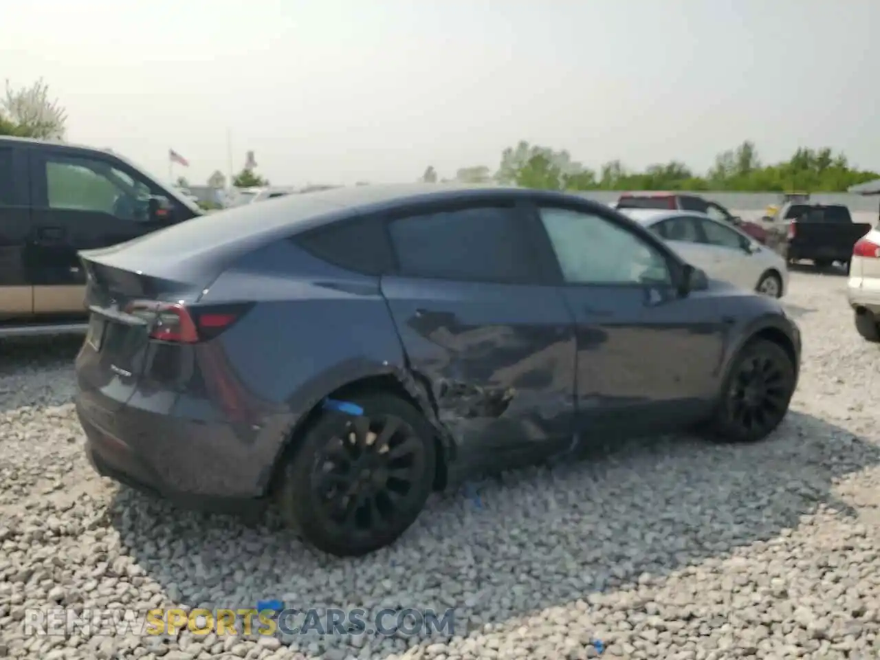 3 Photograph of a damaged car 7SAYGDEE4NA016723 TESLA MODEL Y 2022