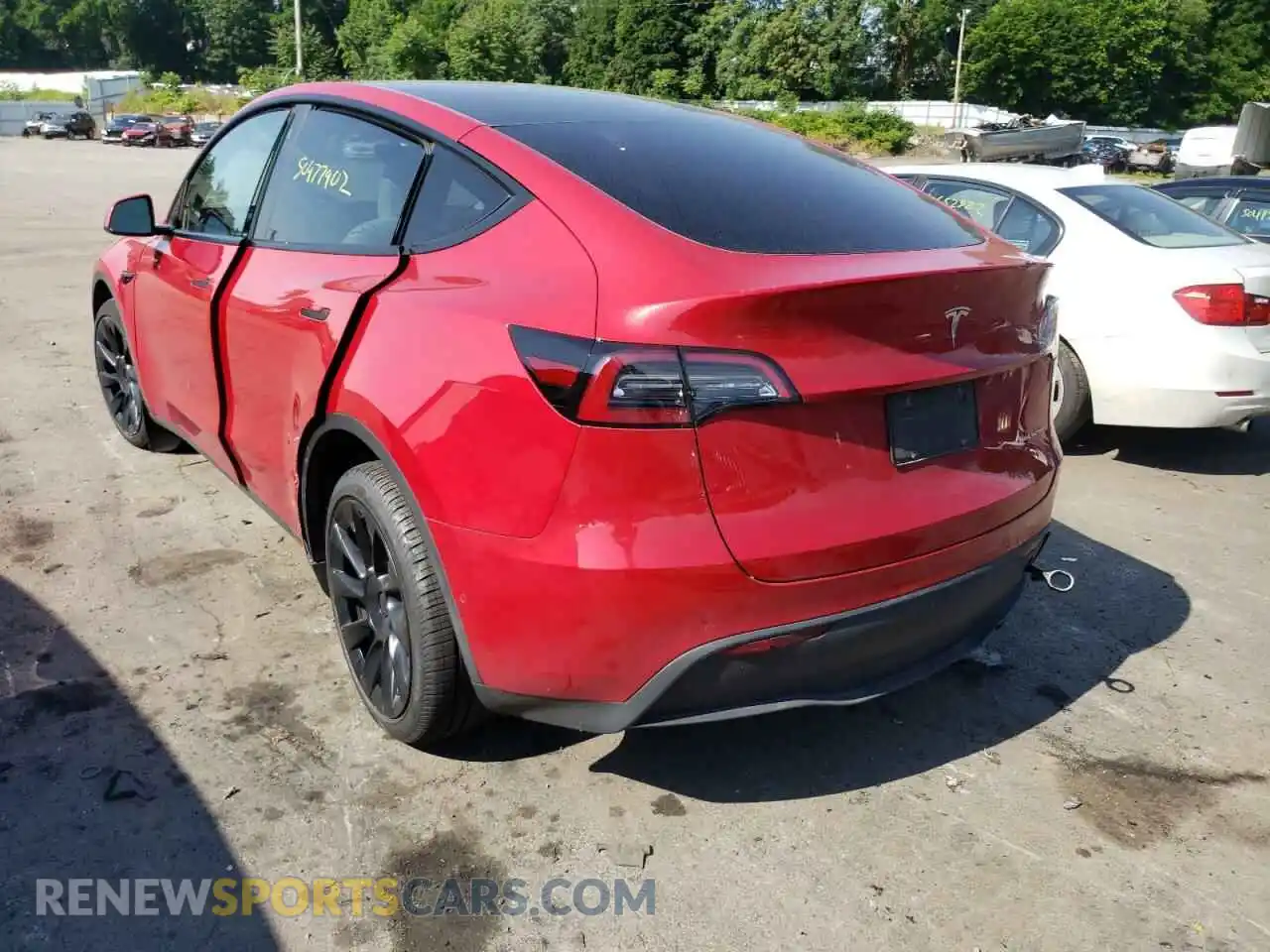 3 Photograph of a damaged car 7SAYGDEE4NF312635 TESLA MODEL Y 2022