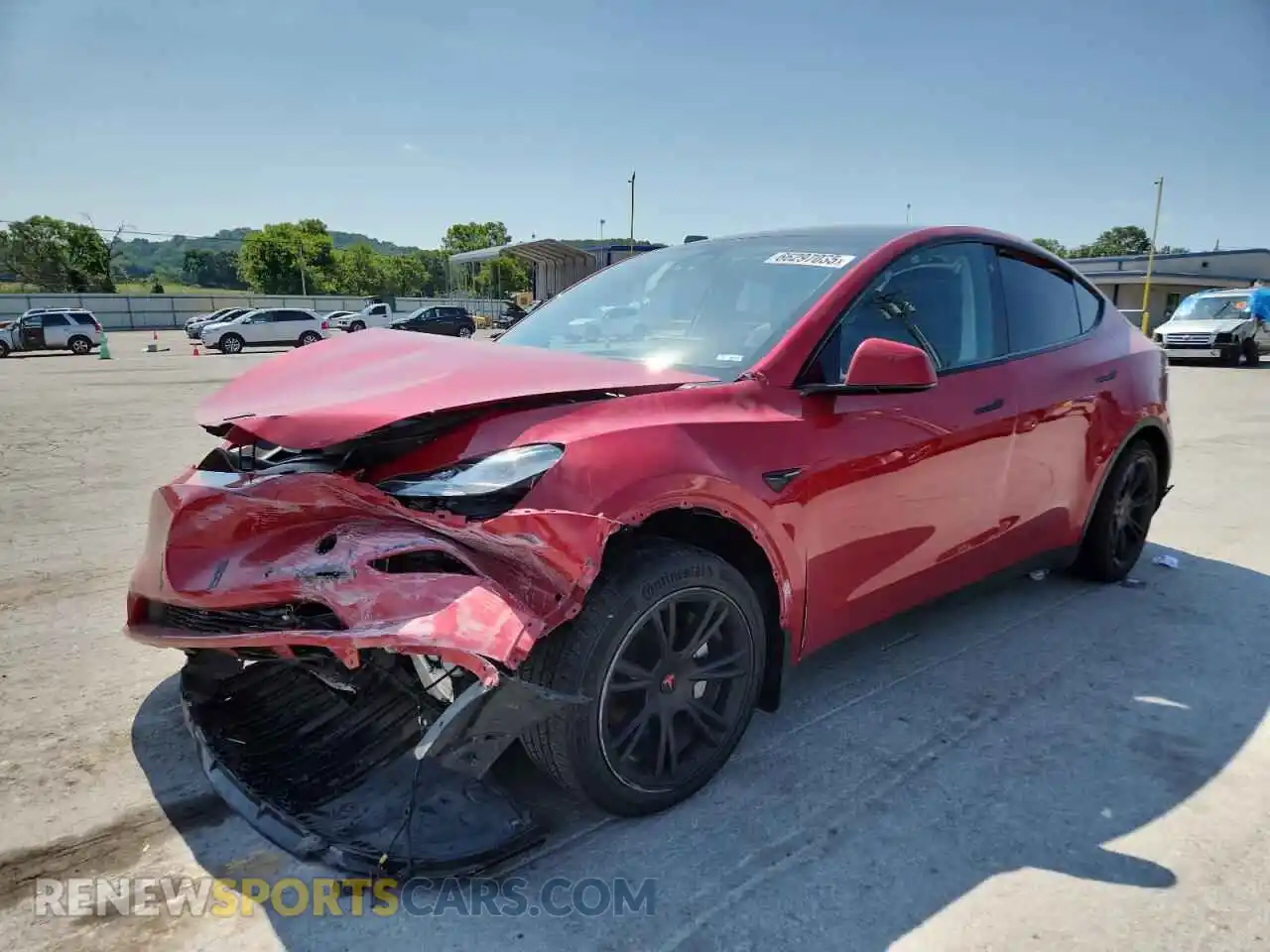 1 Фотография поврежденного автомобиля 7SAYGDEE4NF315972 TESLA MODEL Y 2022