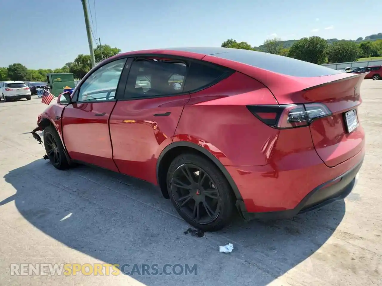 2 Фотография поврежденного автомобиля 7SAYGDEE4NF315972 TESLA MODEL Y 2022