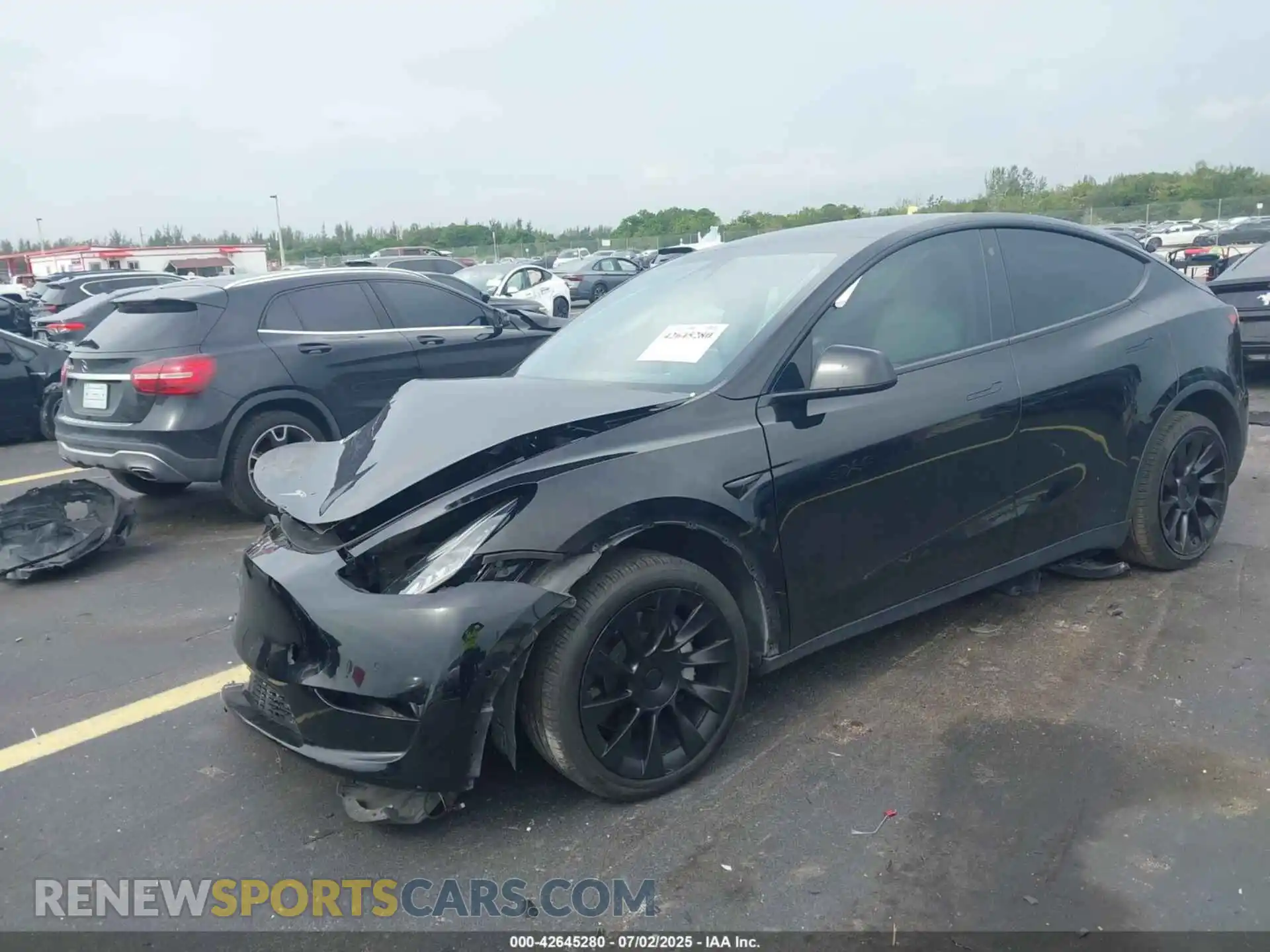 2 Photograph of a damaged car 7SAYGDEE4NF318774 TESLA MODEL Y 2022