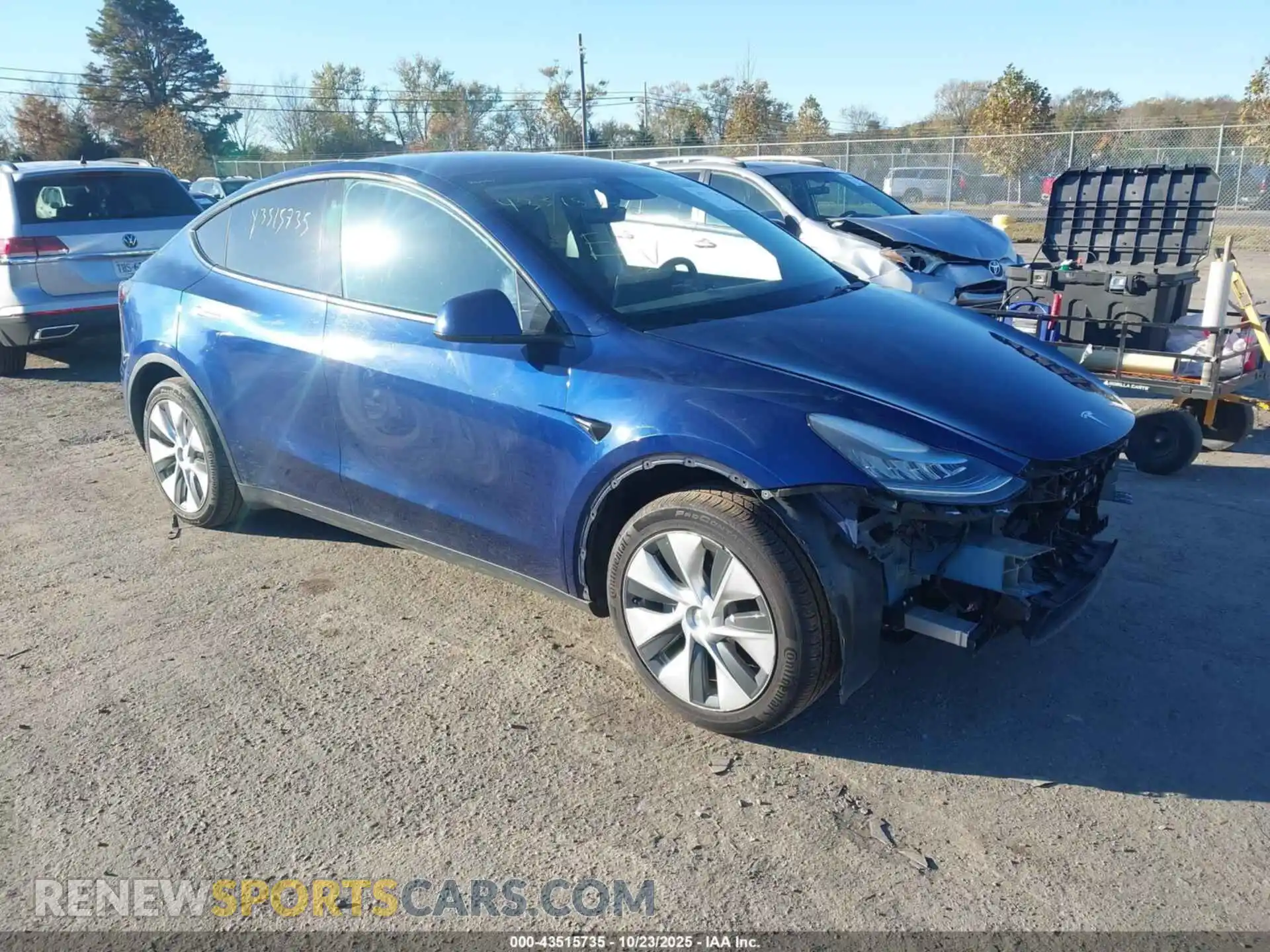 1 Photograph of a damaged car 7SAYGDEE4NF339270 TESLA MODEL Y 2022