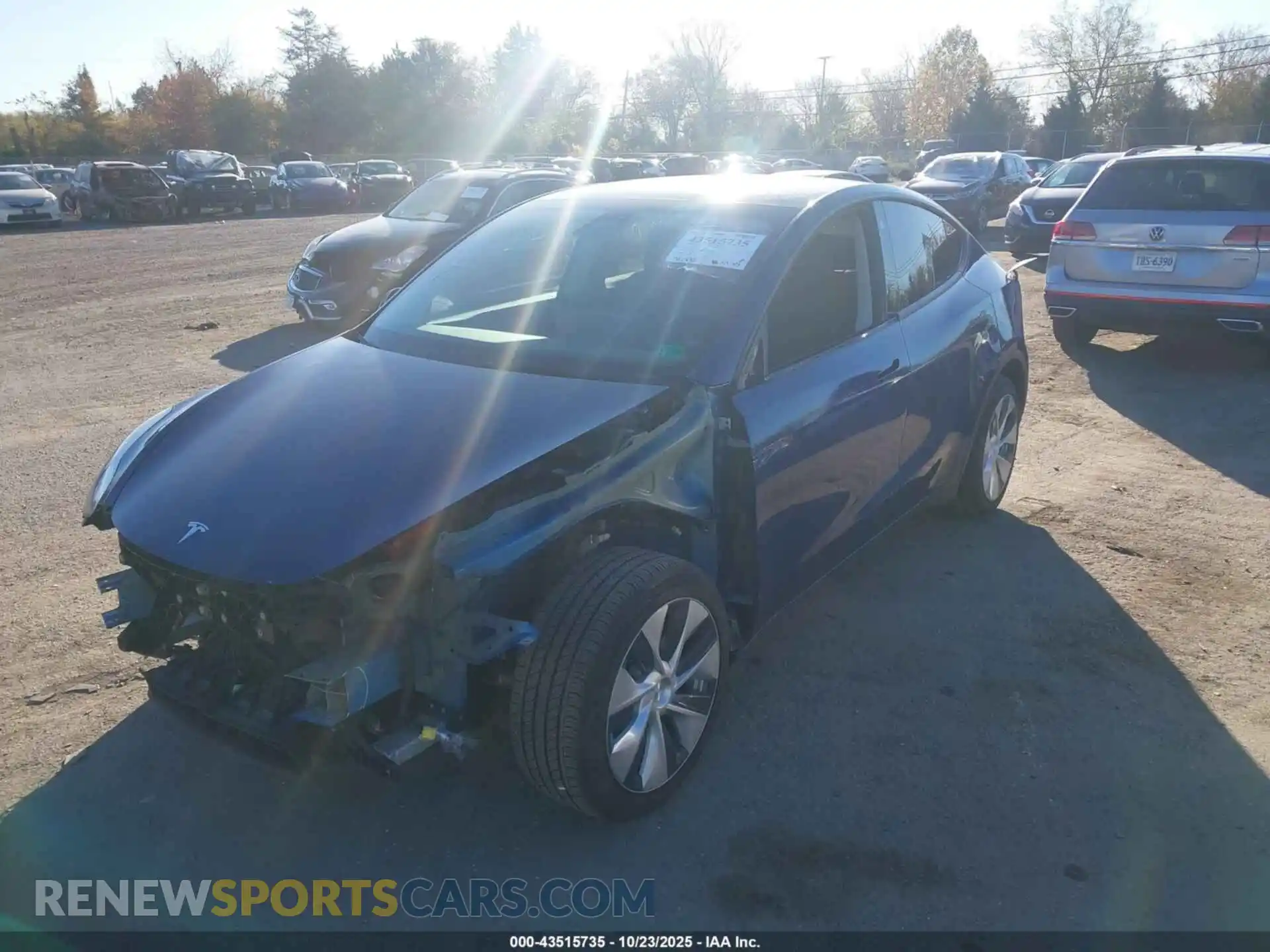 2 Photograph of a damaged car 7SAYGDEE4NF339270 TESLA MODEL Y 2022