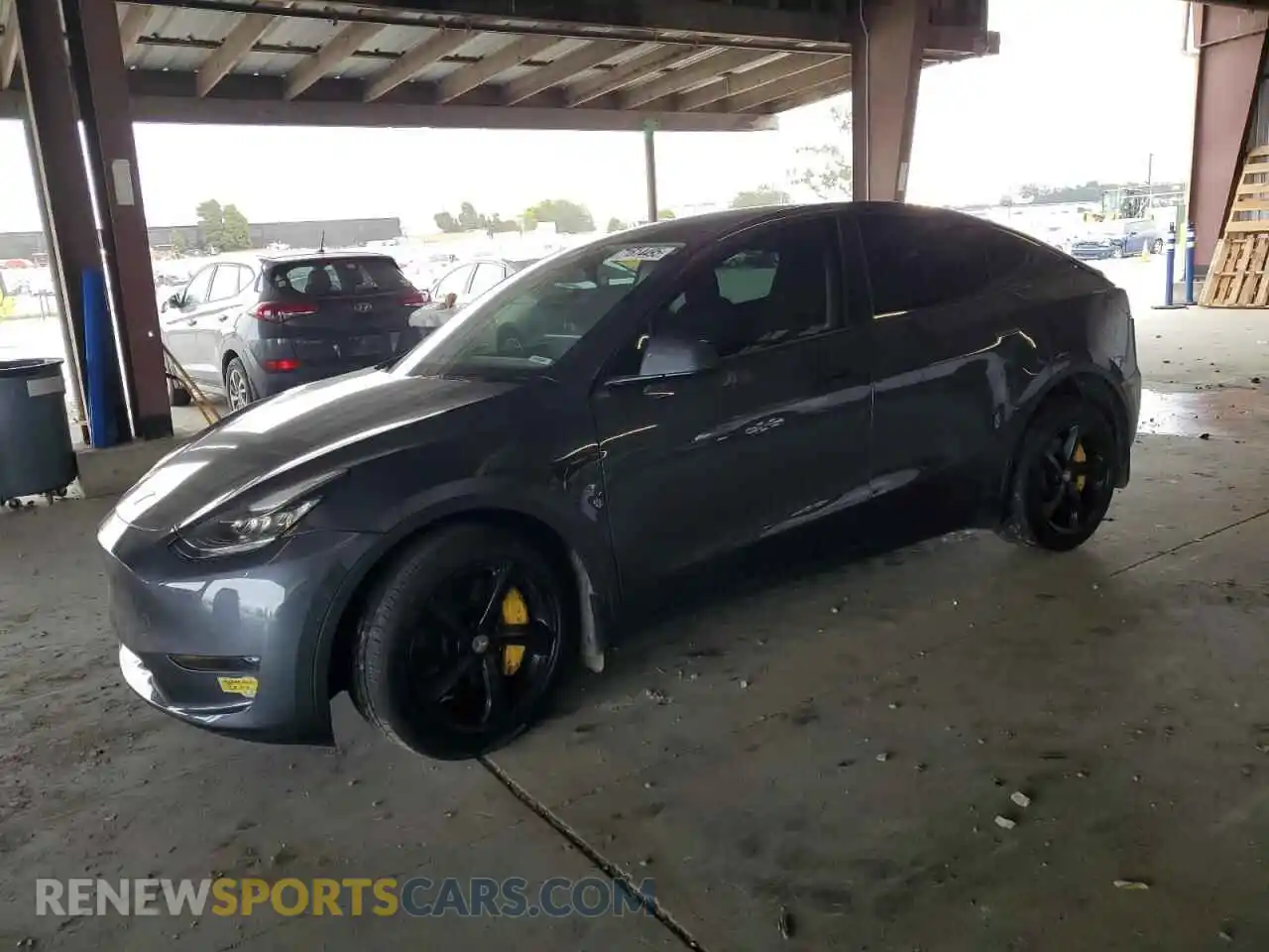 1 Photograph of a damaged car 7SAYGDEE4NF358207 TESLA MODEL Y 2022
