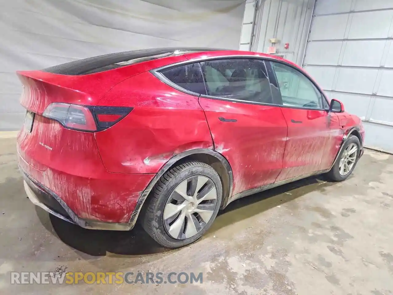 3 fotografías del automóvil dañado 7SAYGDEE4NF360491 TESLA MODEL Y 2022