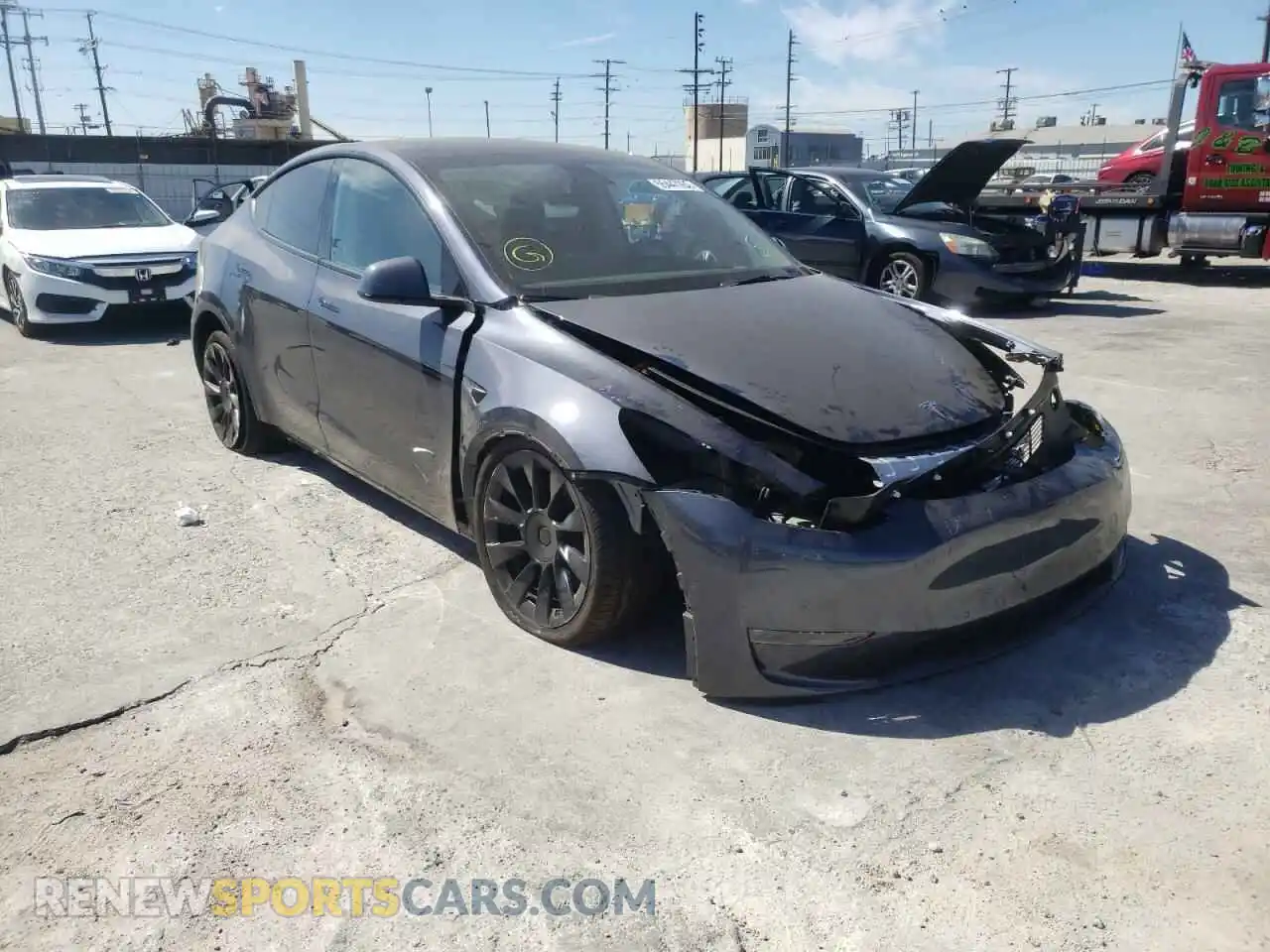 1 Photograph of a damaged car 7SAYGDEE4NF371071 TESLA MODEL Y 2022