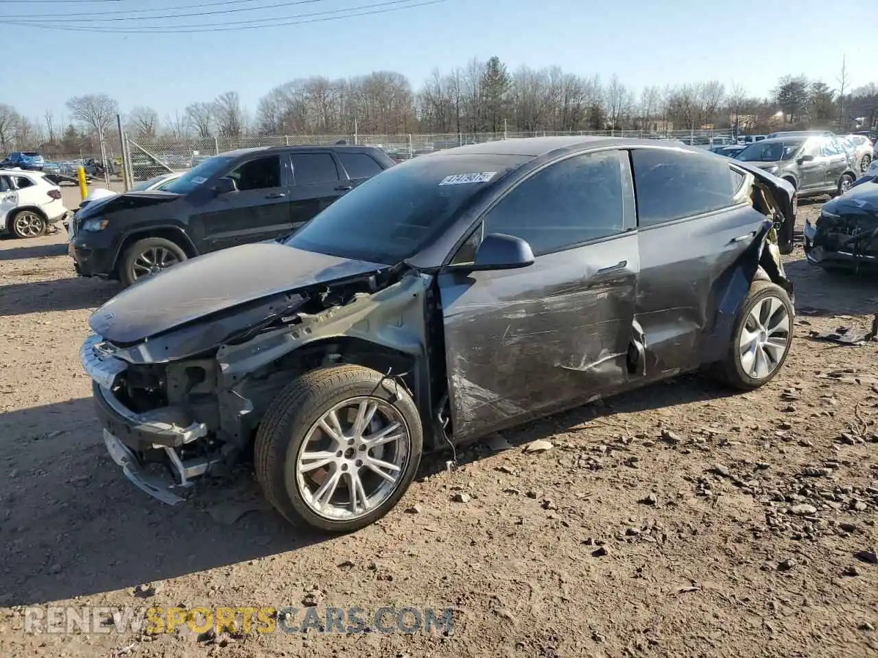 1 Photograph of a damaged car 7SAYGDEE4NF376402 TESLA MODEL Y 2022