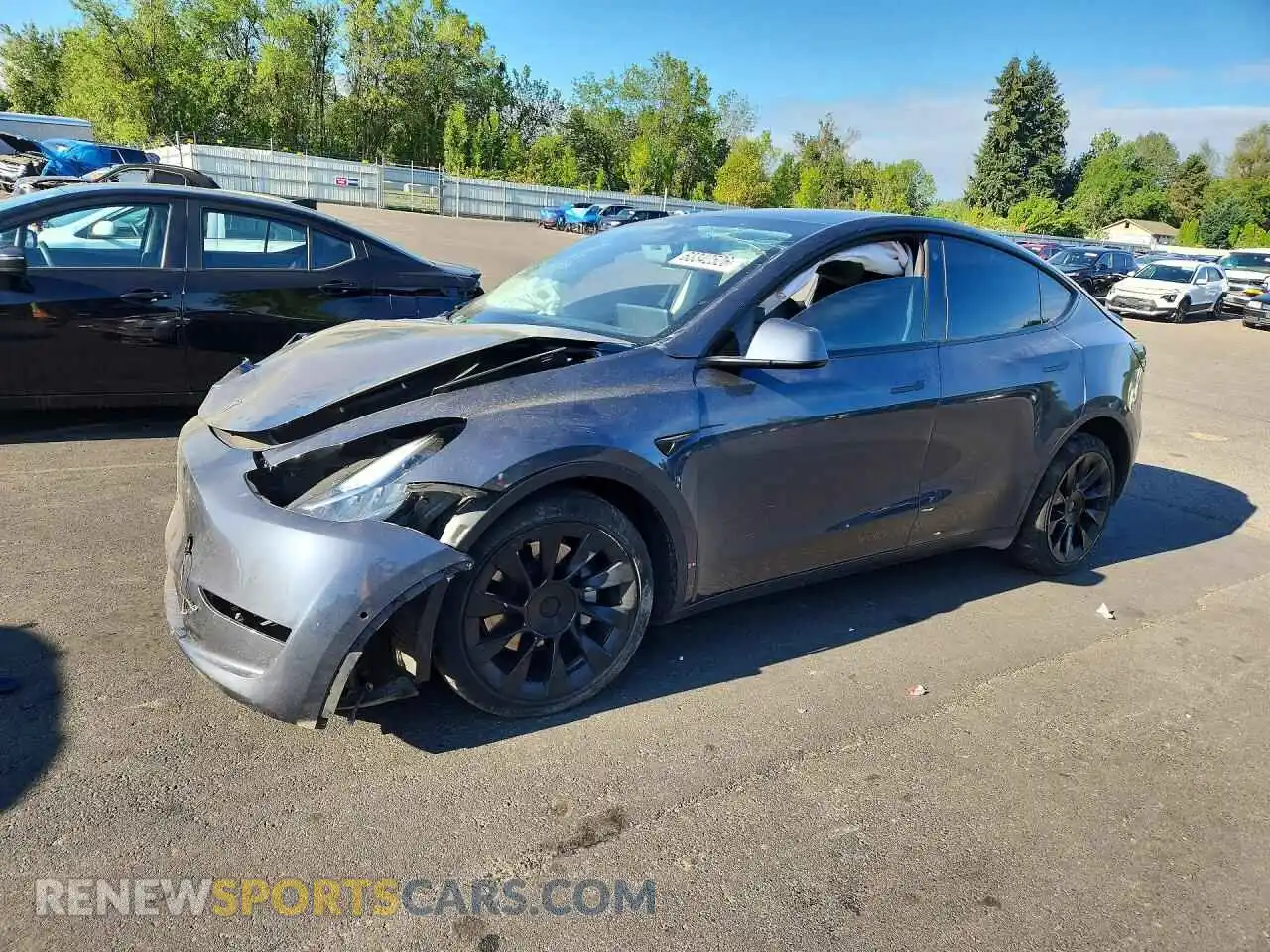 1 Photograph of a damaged car 7SAYGDEE4NF386458 TESLA MODEL Y 2022
