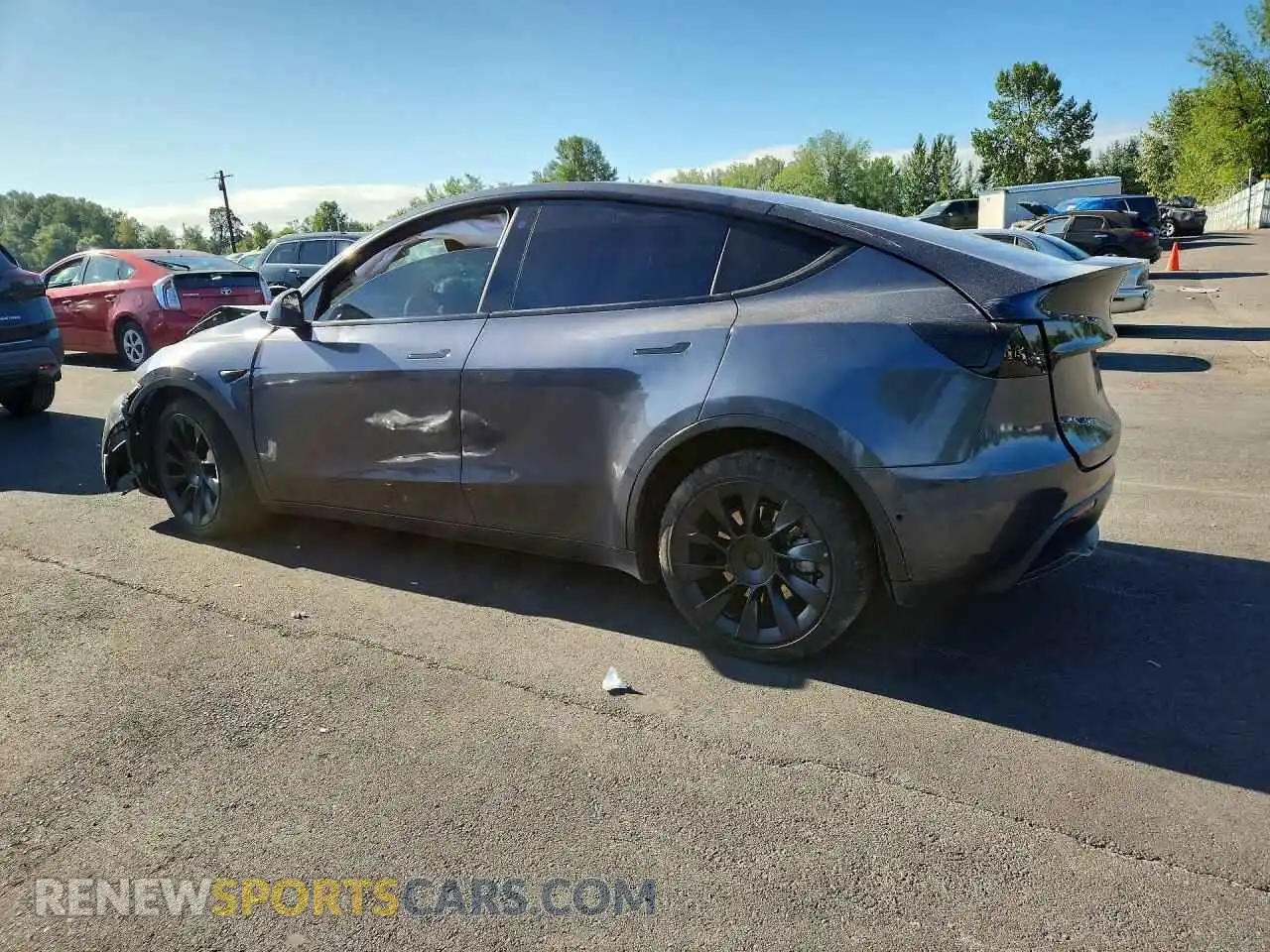 2 Photograph of a damaged car 7SAYGDEE4NF386458 TESLA MODEL Y 2022