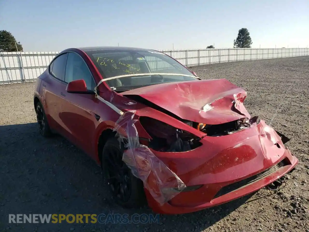 1 Photograph of a damaged car 7SAYGDEE4NF387285 TESLA MODEL Y 2022