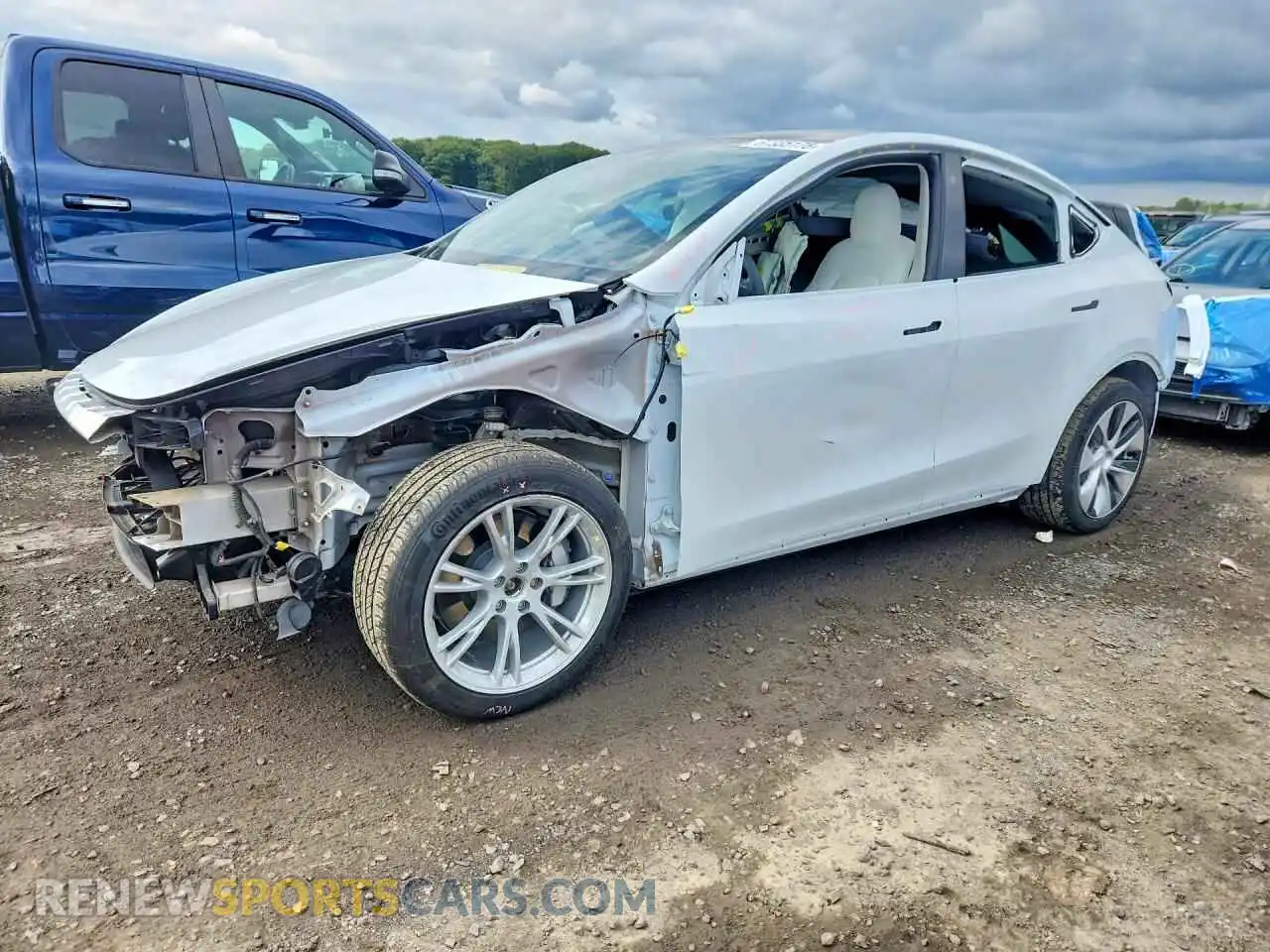 1 Photograph of a damaged car 7SAYGDEE4NF391210 TESLA MODEL Y 2022