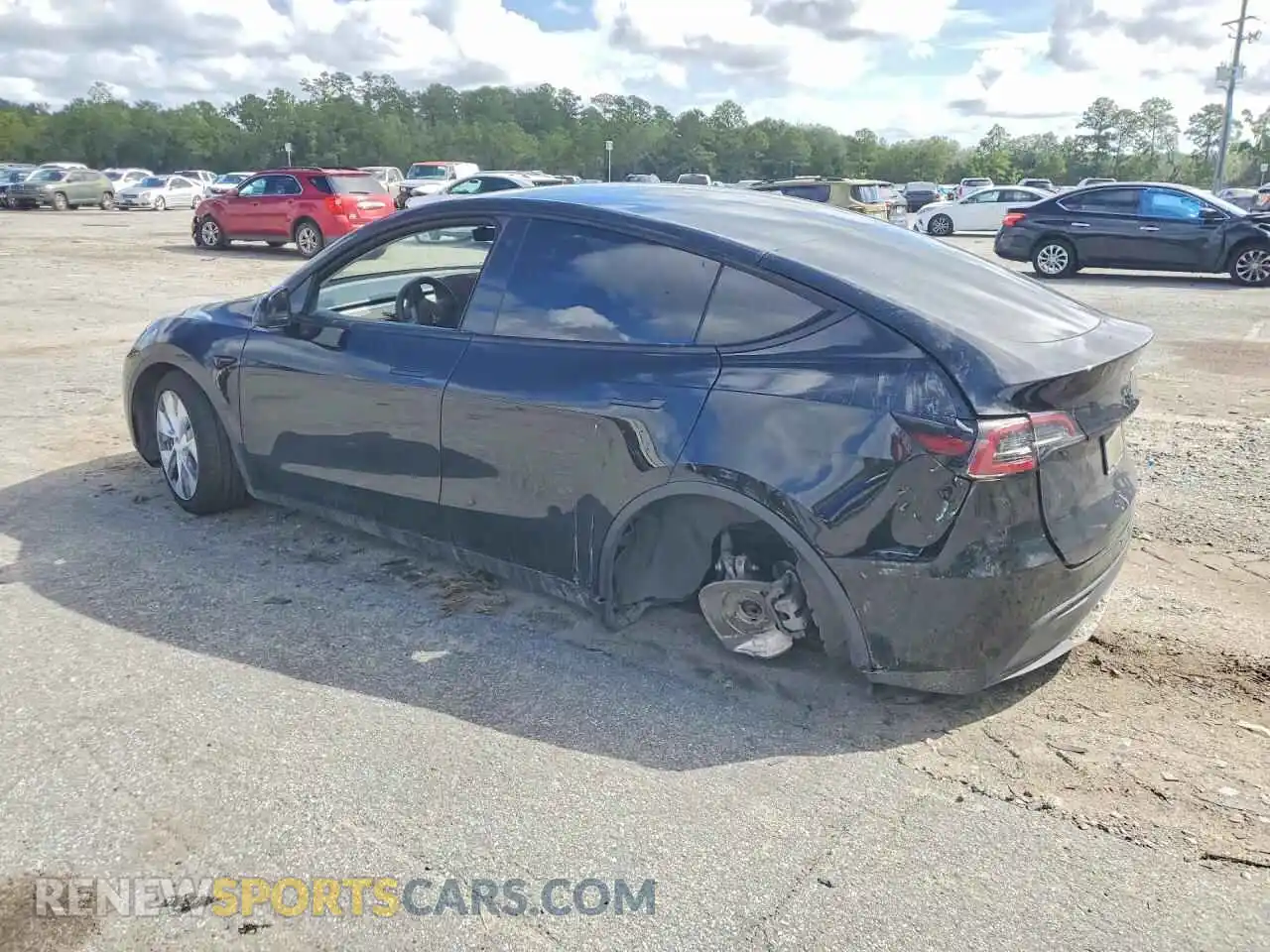 2 fotografías del automóvil dañado 7SAYGDEE4NF431690 TESLA MODEL Y 2022