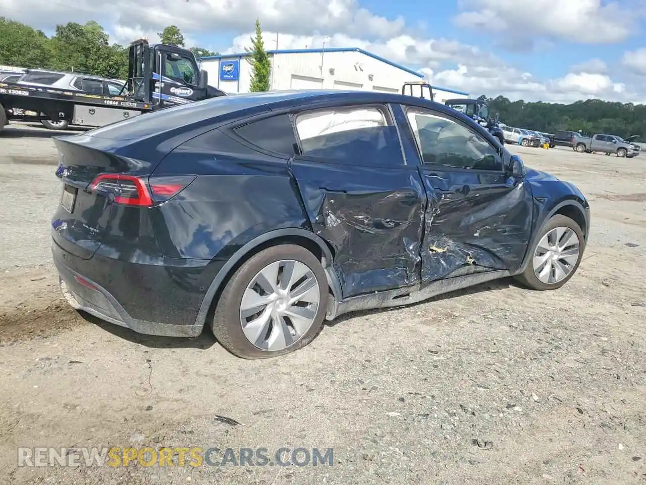 3 fotografías del automóvil dañado 7SAYGDEE4NF431690 TESLA MODEL Y 2022