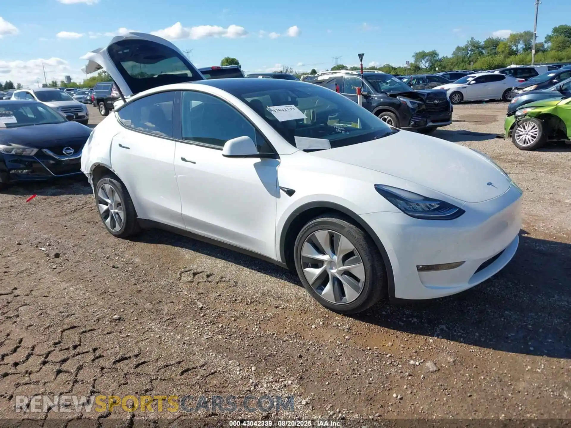 1 Photograph of a damaged car 7SAYGDEE4NF434122 TESLA MODEL Y 2022
