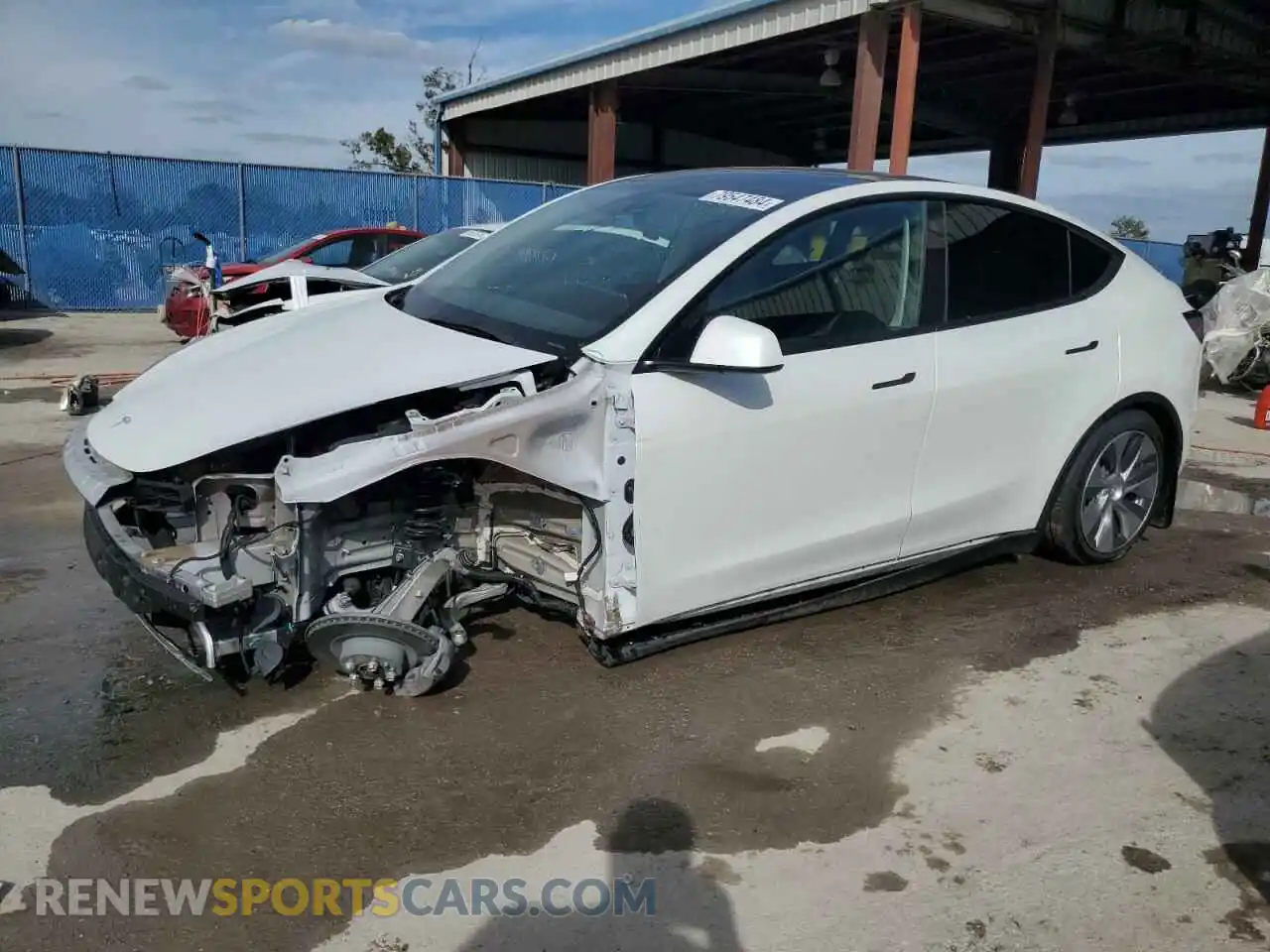 1 Photograph of a damaged car 7SAYGDEE4NF435254 TESLA MODEL Y 2022