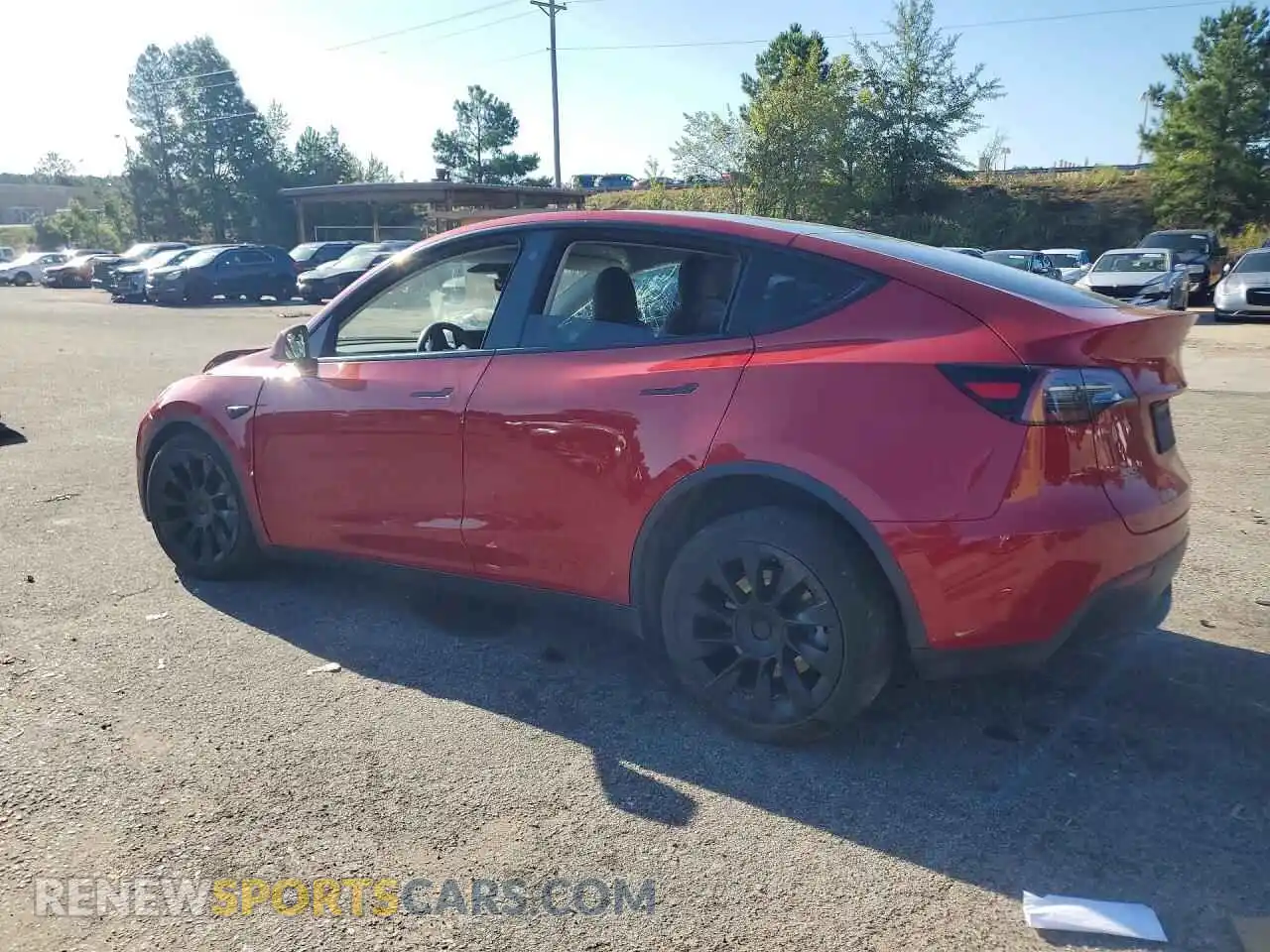 2 Photograph of a damaged car 7SAYGDEE4NF438493 TESLA MODEL Y 2022