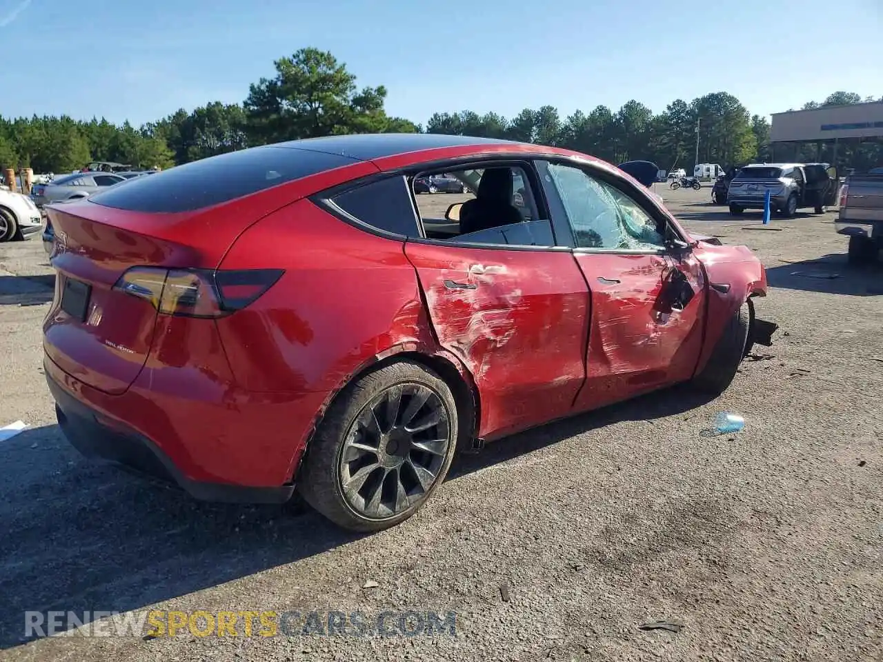 3 Photograph of a damaged car 7SAYGDEE4NF438493 TESLA MODEL Y 2022