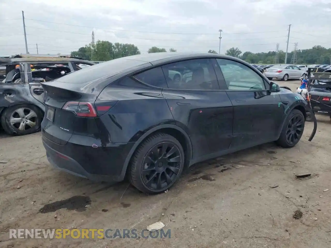 3 Photograph of a damaged car 7SAYGDEE4NF449624 TESLA MODEL Y 2022