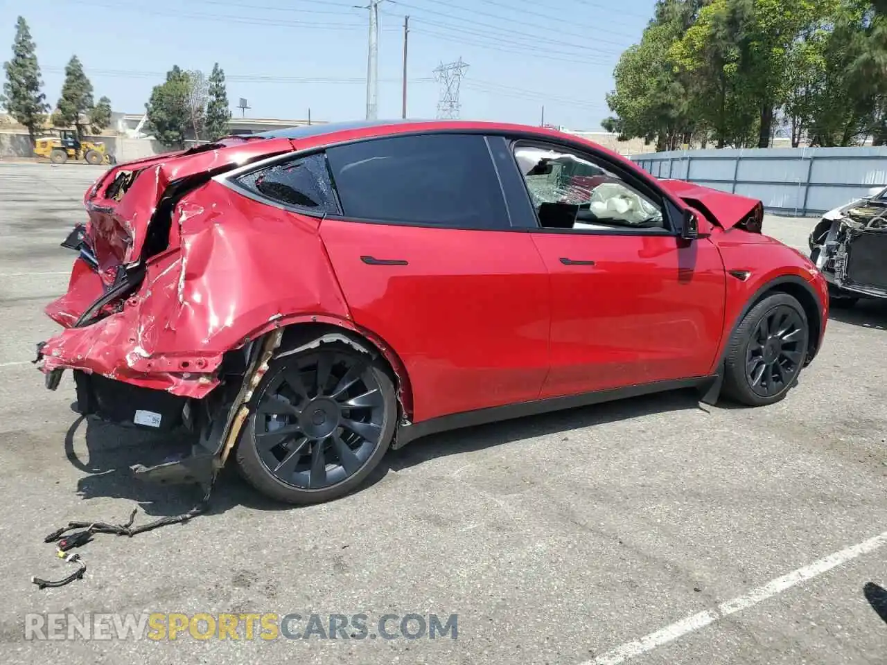 3 Photograph of a damaged car 7SAYGDEE4NF462471 TESLA MODEL Y 2022