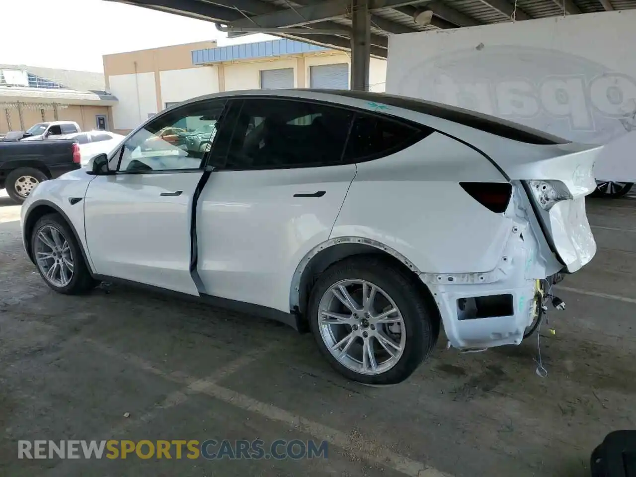 2 Photograph of a damaged car 7SAYGDEE4NF493686 TESLA MODEL Y 2022