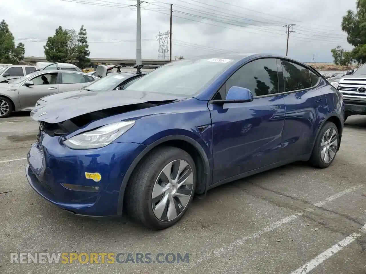 1 fotografías del automóvil dañado 7SAYGDEE4NF504377 TESLA MODEL Y 2022