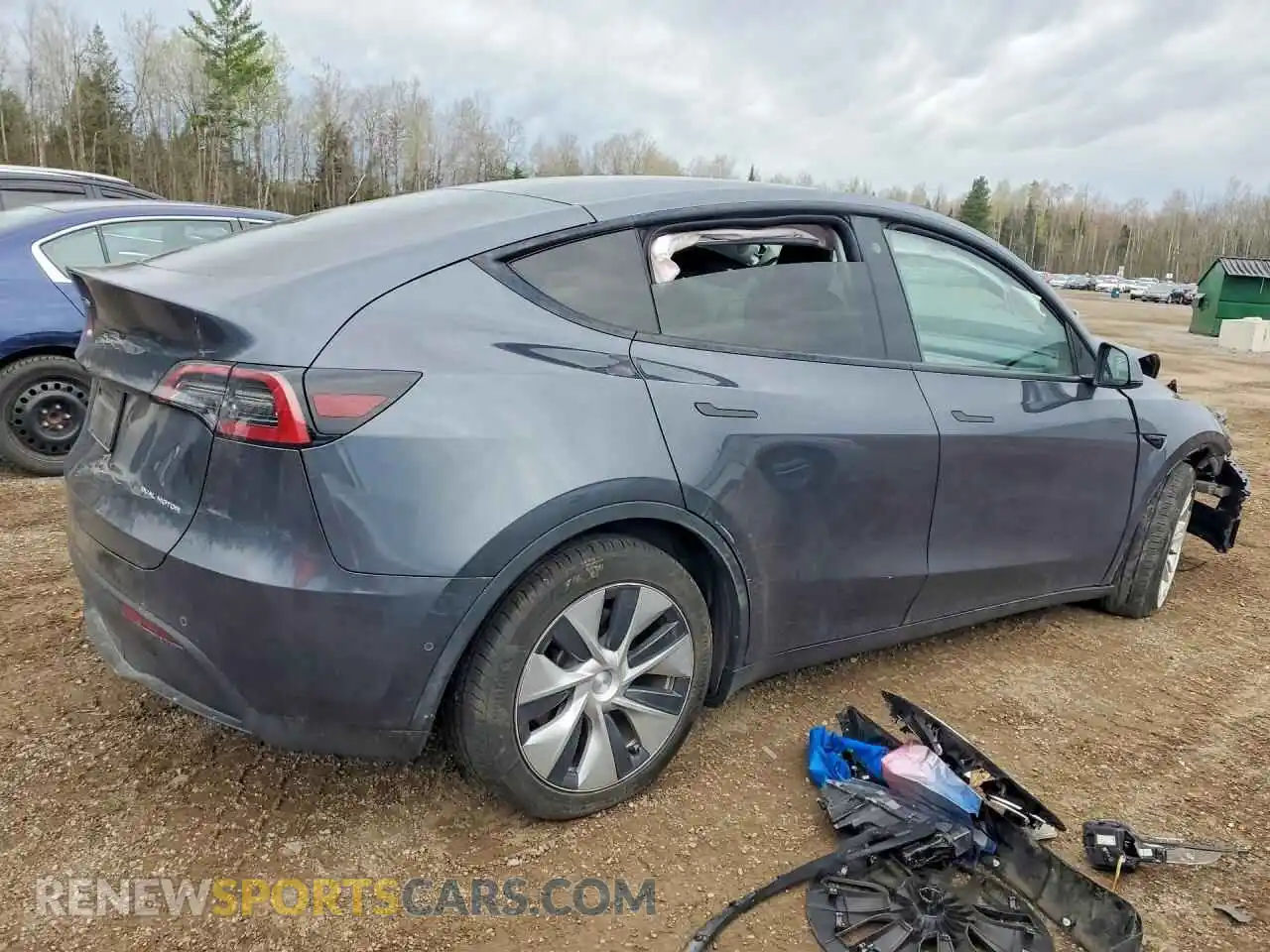 3 fotografías del automóvil dañado 7SAYGDEE4NF504945 TESLA MODEL Y 2022