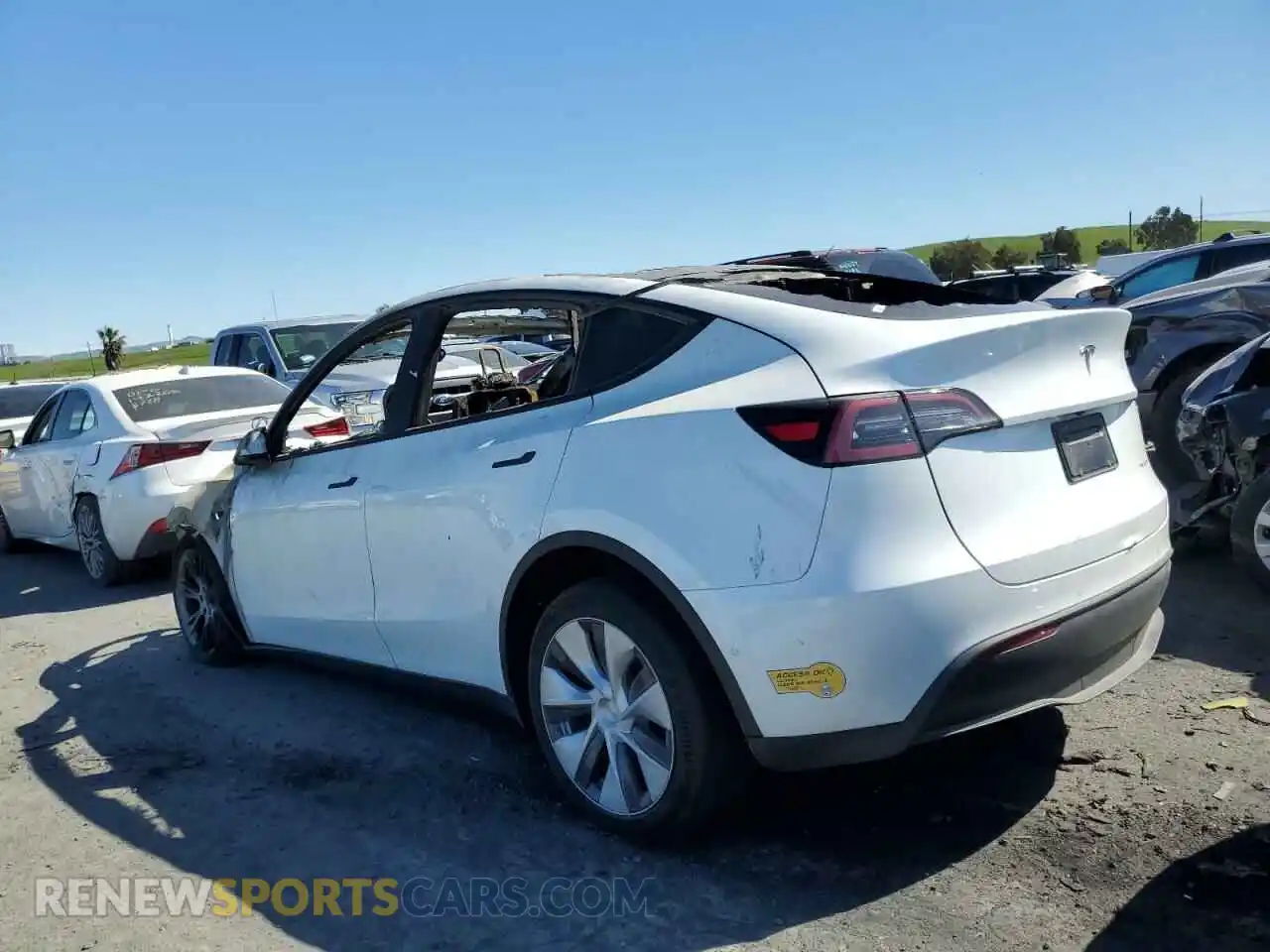 2 Photograph of a damaged car 7SAYGDEE4NF513824 TESLA MODEL Y 2022