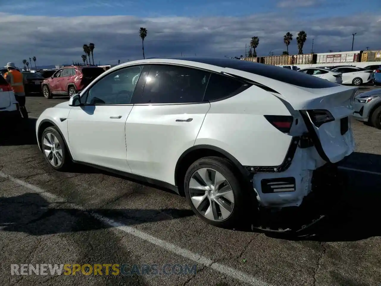 2 Photograph of a damaged car 7SAYGDEE4NF515511 TESLA MODEL Y 2022