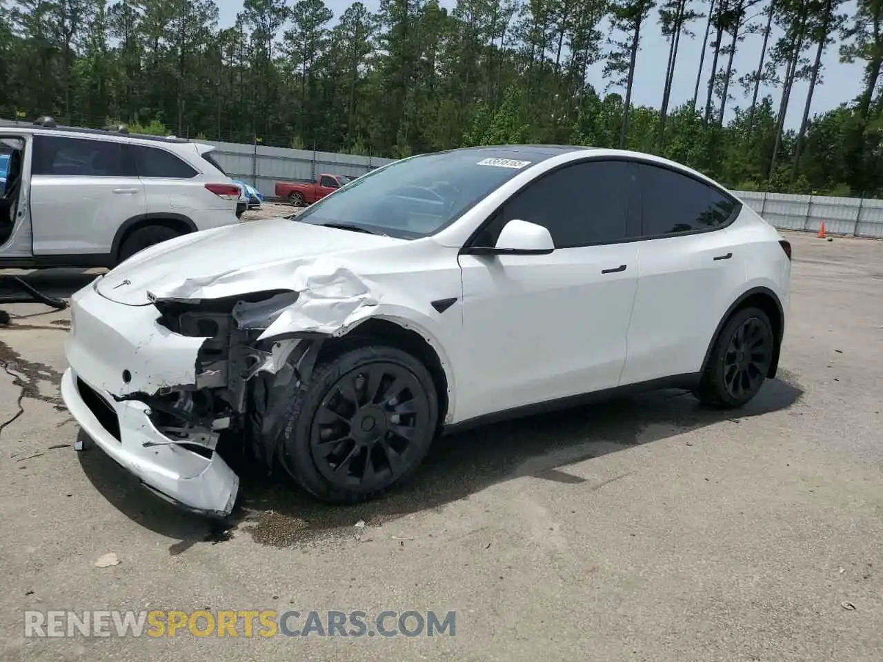 1 Photograph of a damaged car 7SAYGDEE4NF535208 TESLA MODEL Y 2022