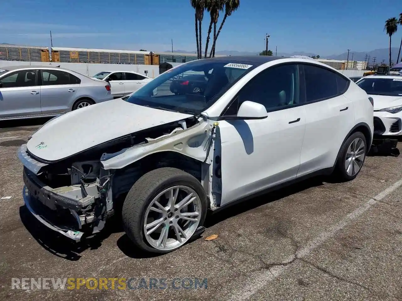 1 Photograph of a damaged car 7SAYGDEE4NF556382 TESLA MODEL Y 2022