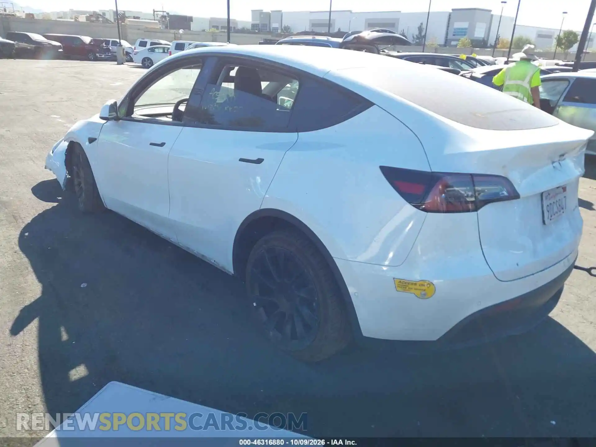 3 Фотография поврежденного автомобиля 7SAYGDEE4NF556897 TESLA MODEL Y 2022