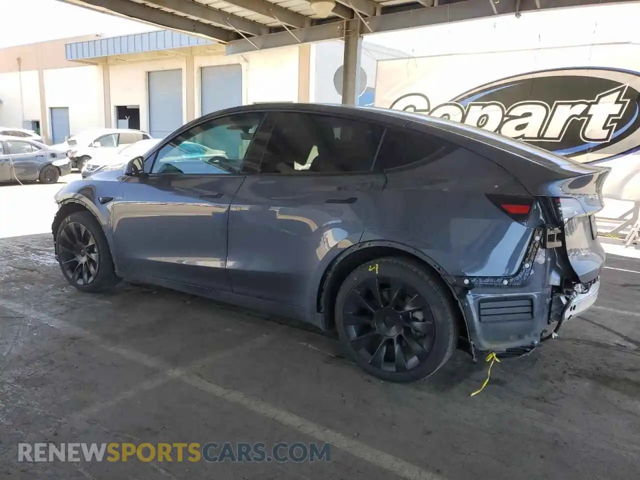 2 Фотография поврежденного автомобиля 7SAYGDEE4NF558374 TESLA MODEL Y 2022
