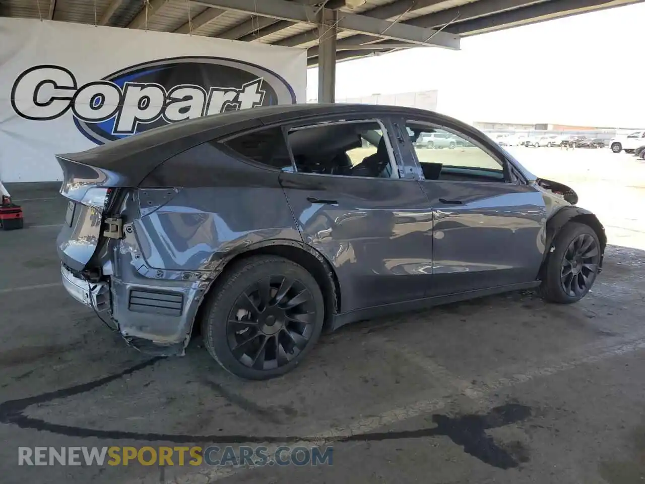 3 Фотография поврежденного автомобиля 7SAYGDEE4NF558374 TESLA MODEL Y 2022