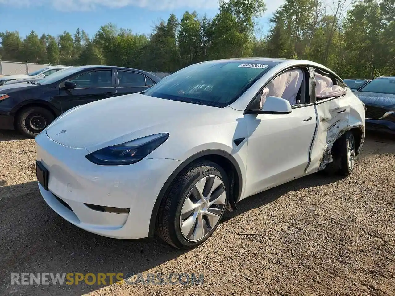 1 Photograph of a damaged car 7SAYGDEE4NF564935 TESLA MODEL Y 2022
