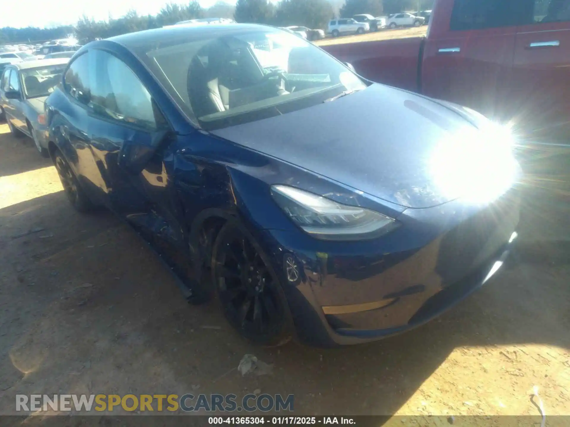 1 Photograph of a damaged car 7SAYGDEE5NA013975 TESLA MODEL Y 2022