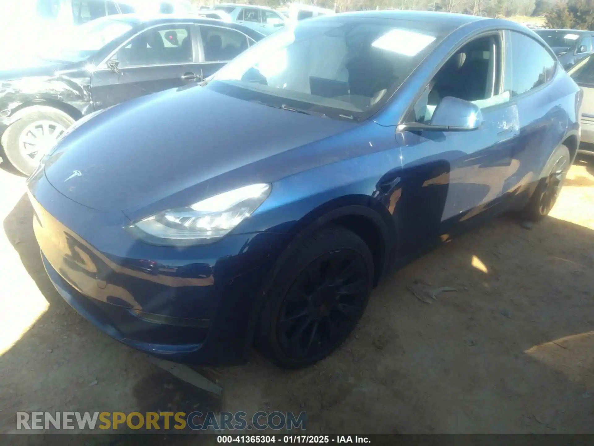 2 Photograph of a damaged car 7SAYGDEE5NA013975 TESLA MODEL Y 2022