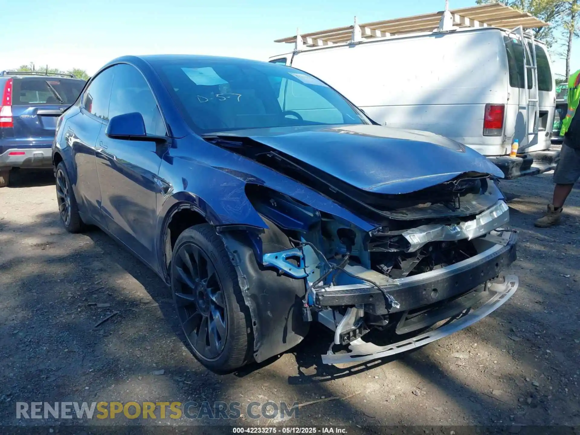 1 Photograph of a damaged car 7SAYGDEE5NF314085 TESLA MODEL Y 2022