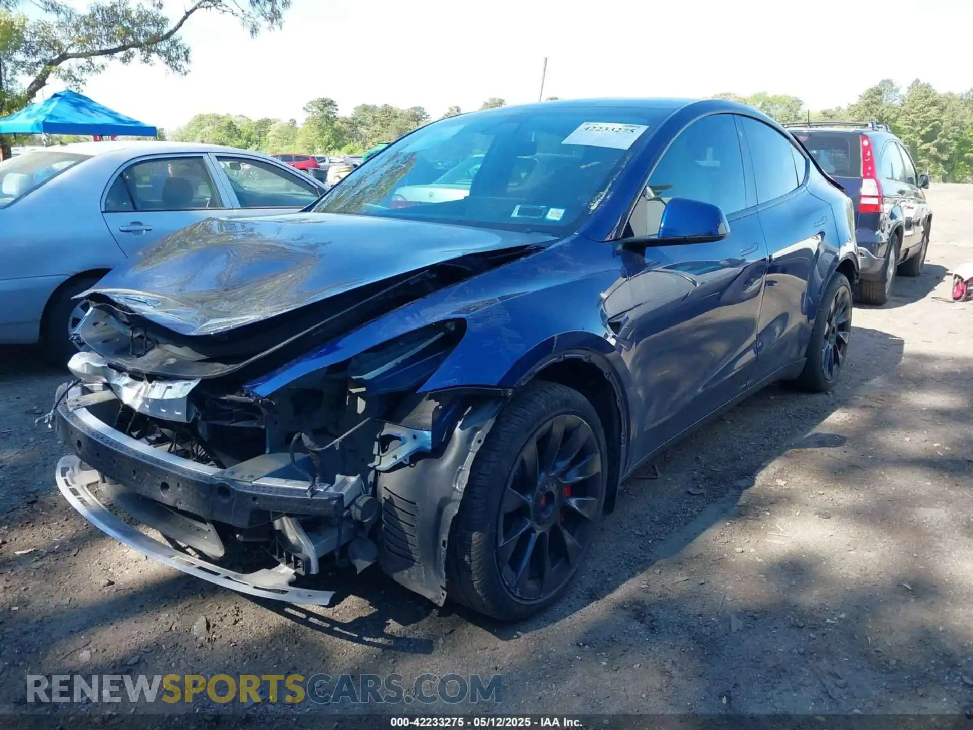 2 Photograph of a damaged car 7SAYGDEE5NF314085 TESLA MODEL Y 2022