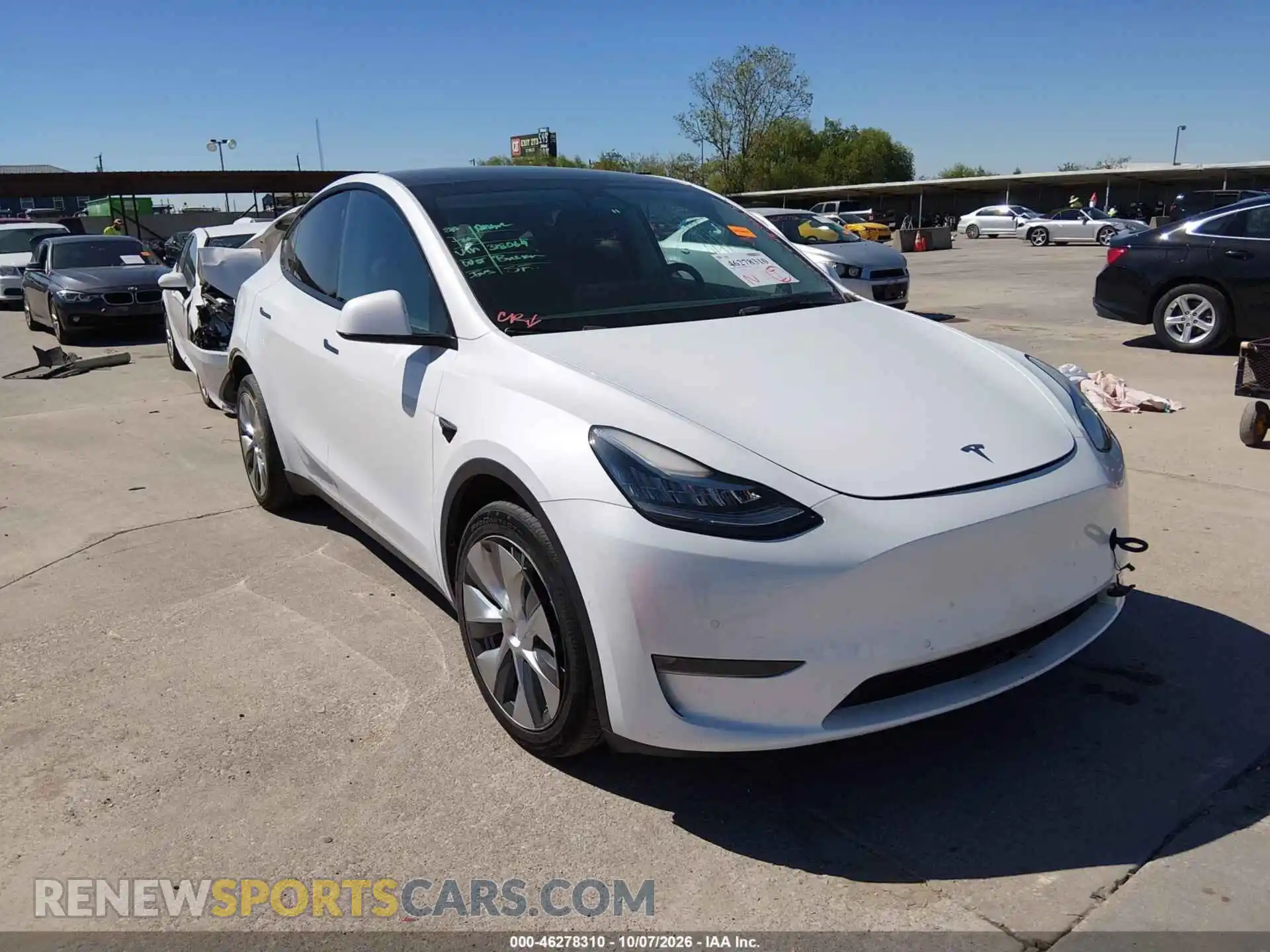 1 fotografías del automóvil dañado 7SAYGDEE5NF318069 TESLA MODEL Y 2022