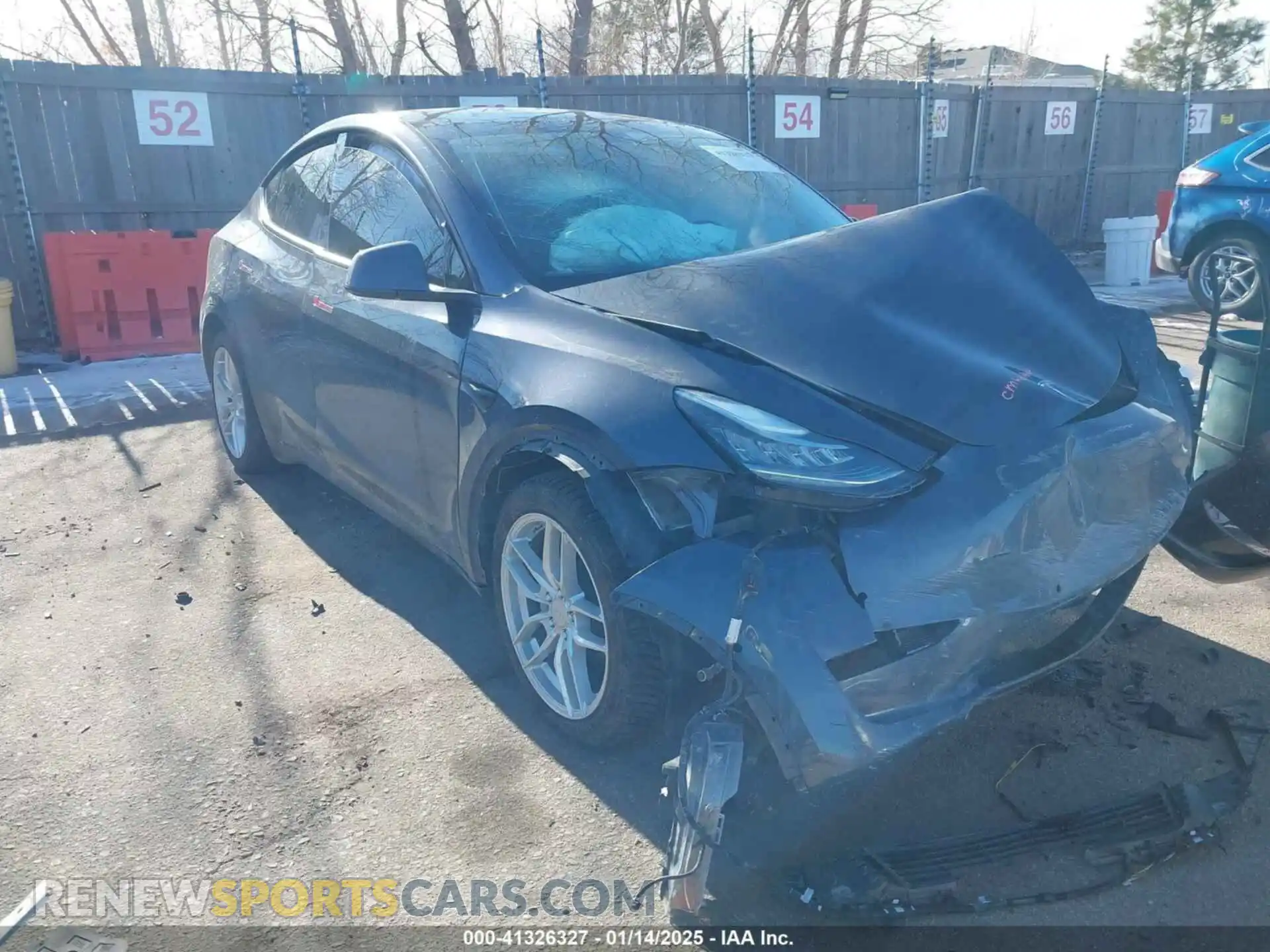 1 Photograph of a damaged car 7SAYGDEE5NF336202 TESLA MODEL Y 2022