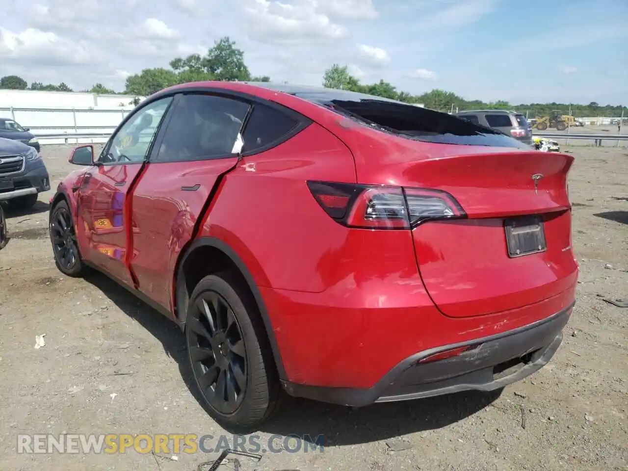 3 Photograph of a damaged car 7SAYGDEE5NF341111 TESLA MODEL Y 2022