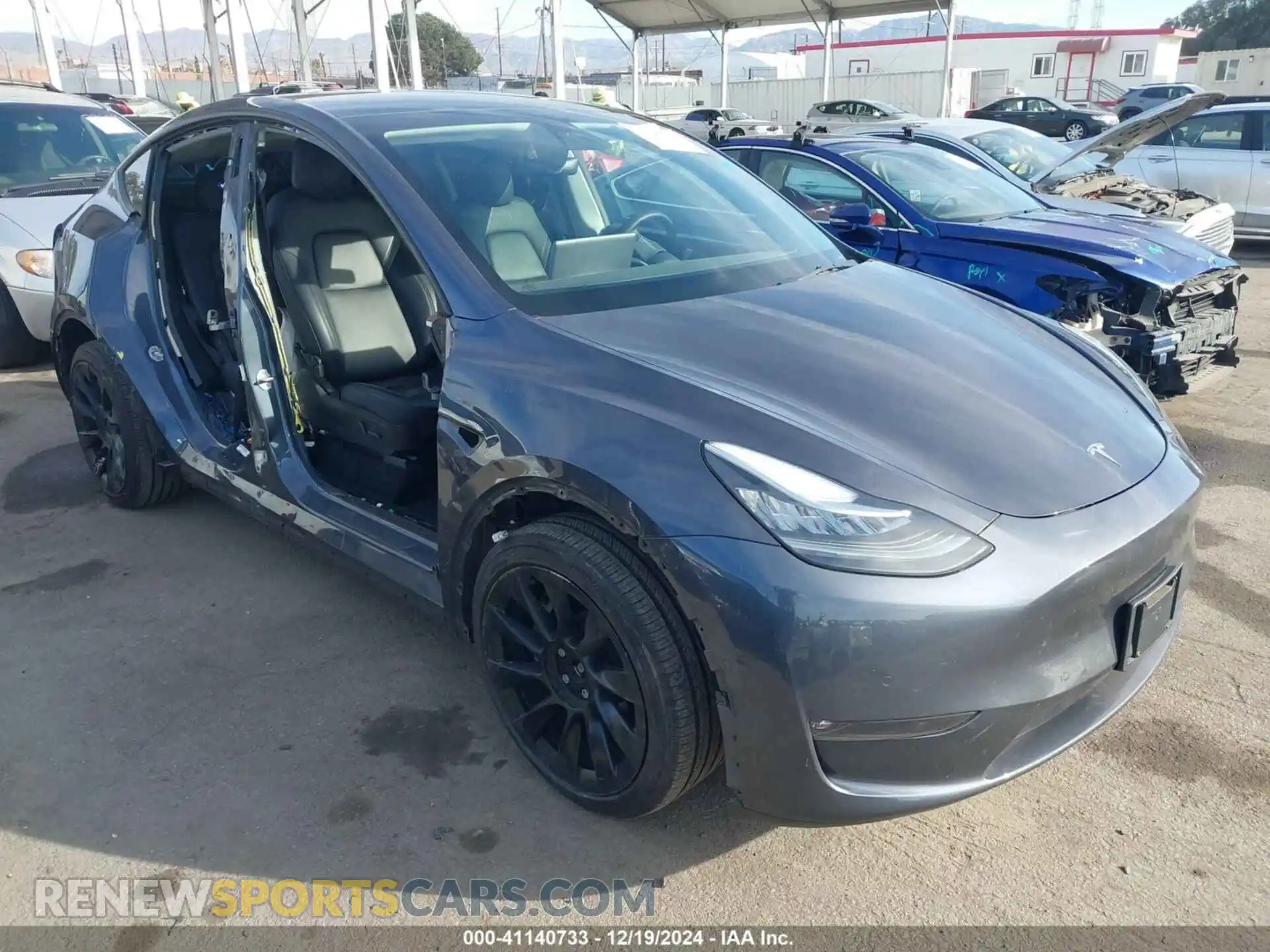1 Photograph of a damaged car 7SAYGDEE5NF343506 TESLA MODEL Y 2022