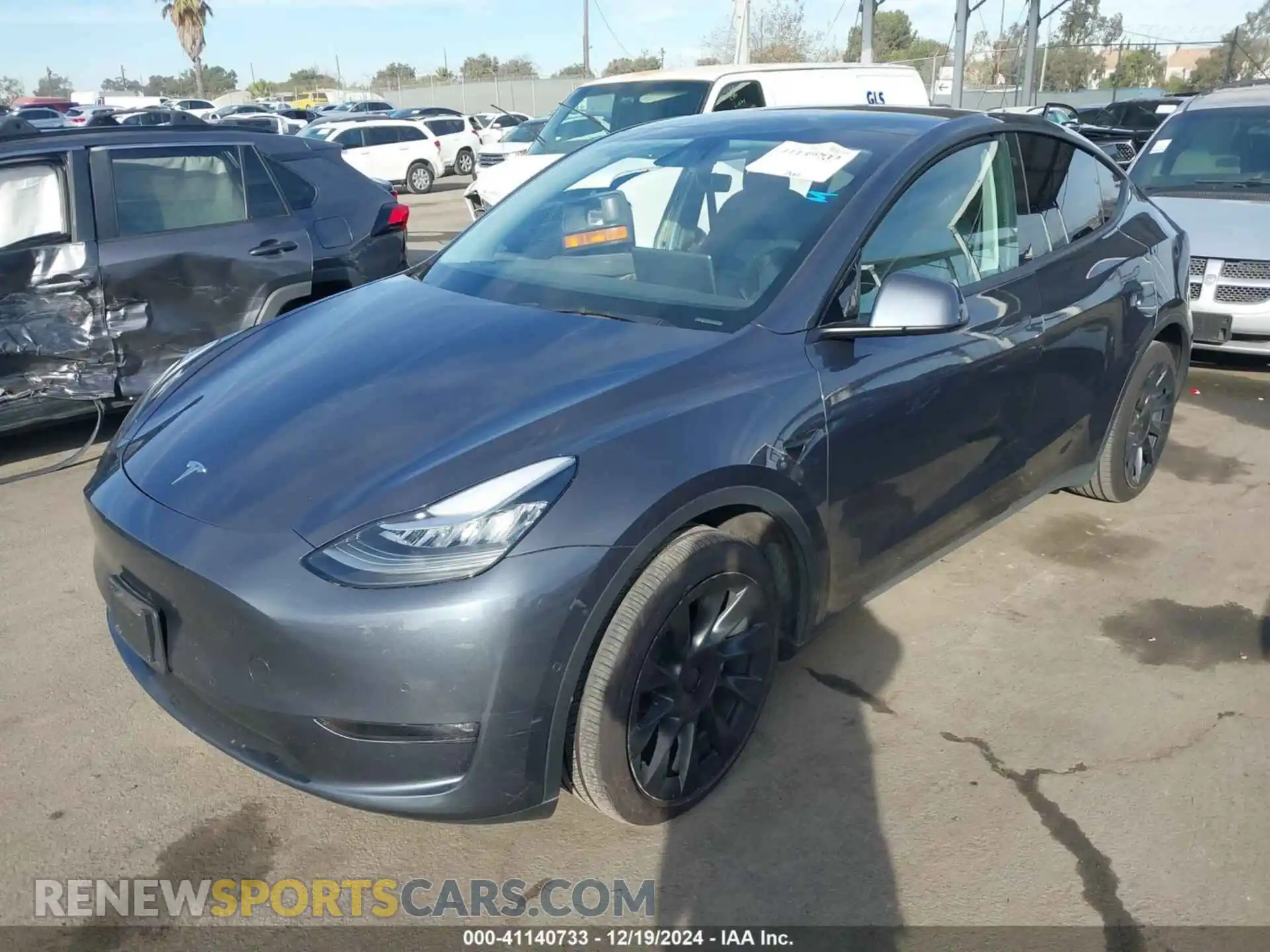 2 Photograph of a damaged car 7SAYGDEE5NF343506 TESLA MODEL Y 2022