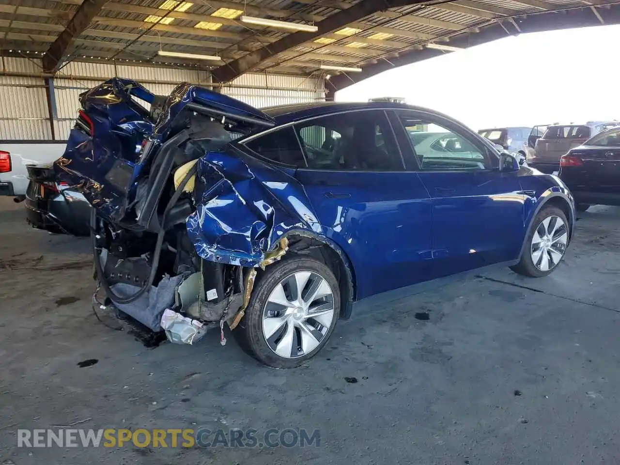 3 Photograph of a damaged car 7SAYGDEE5NF355770 TESLA MODEL Y 2022