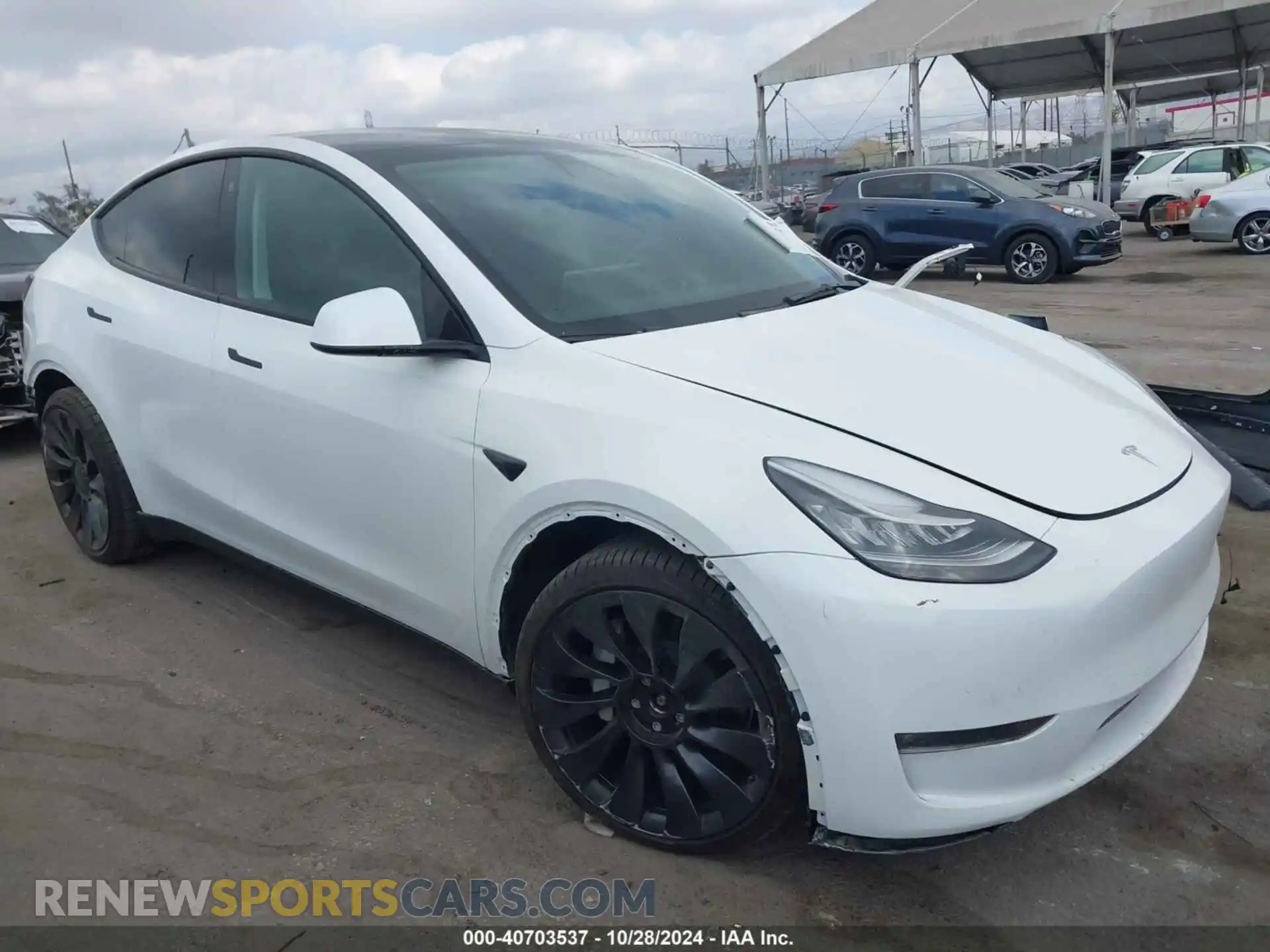 1 Photograph of a damaged car 7SAYGDEE5NF356983 TESLA MODEL Y 2022