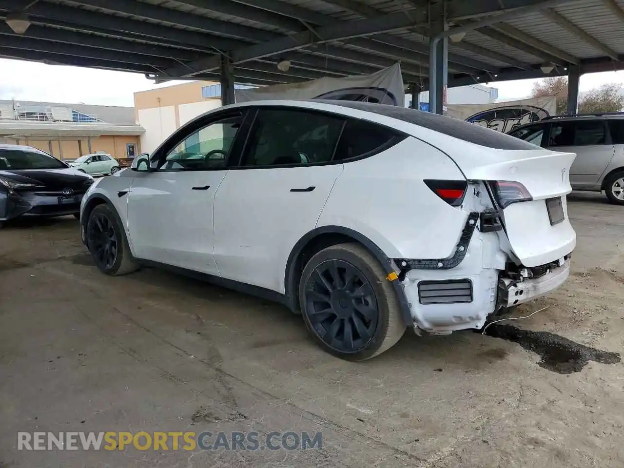 2 Photograph of a damaged car 7SAYGDEE5NF357079 TESLA MODEL Y 2022